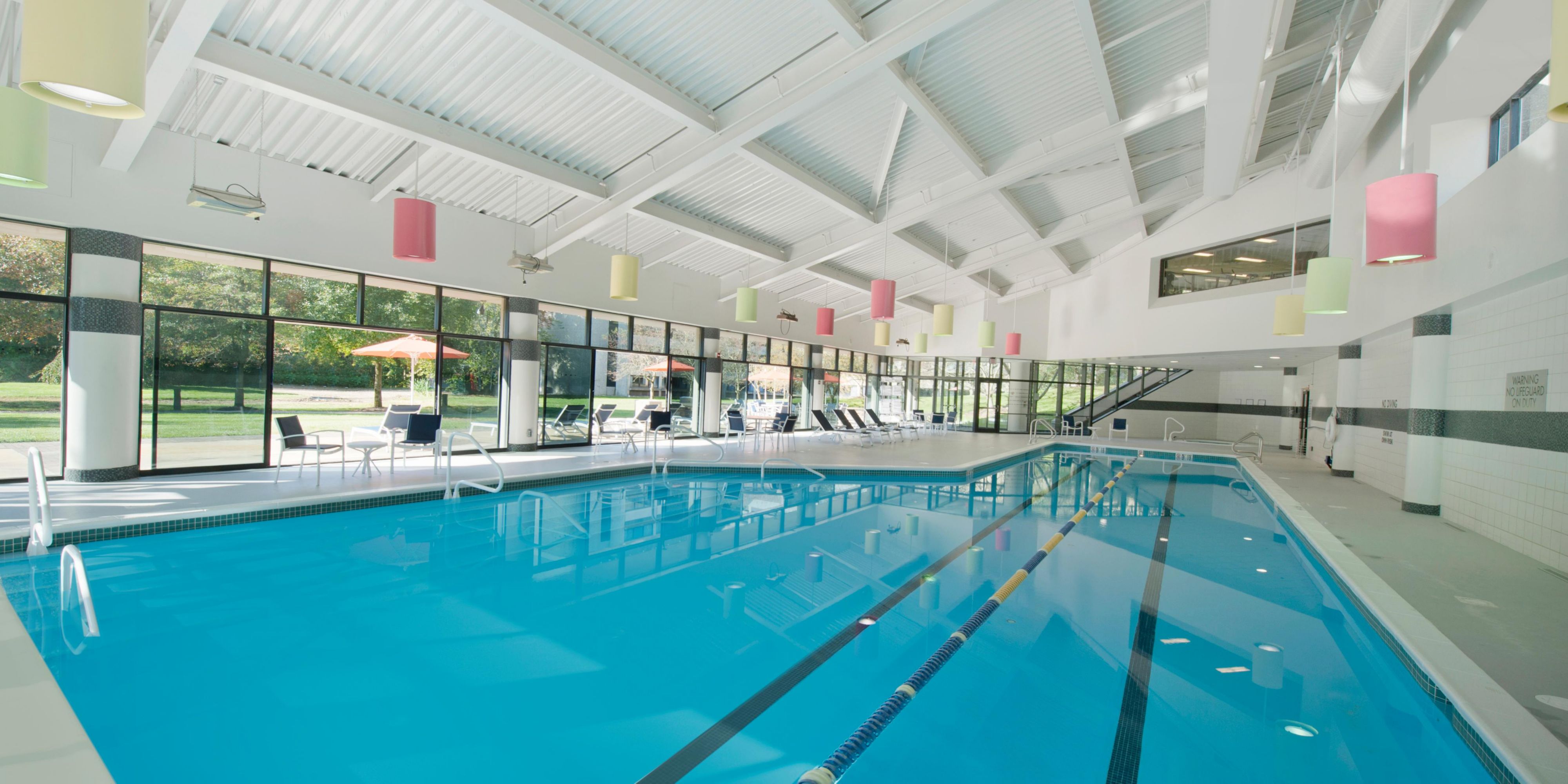 Escape to your local resort! Enjoy the heated indoor pool, Fitness Center and walking trails around the lake to relieve stress and enjoy nature!