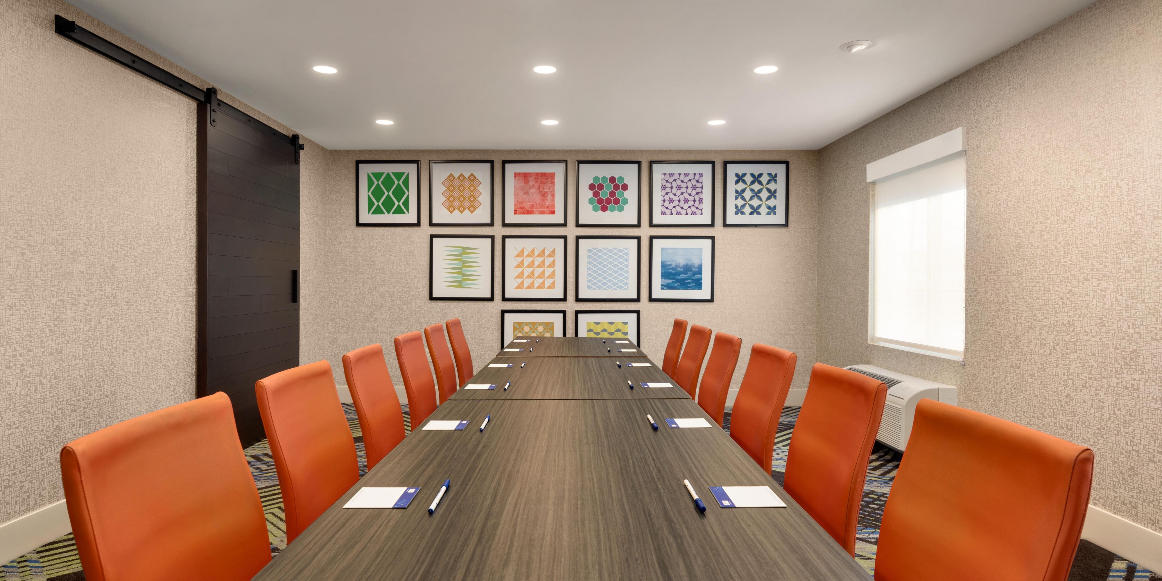 Book your next meeting in our fun, bright and cozy meeting space. Call 1-518-56-0403 to inquire.