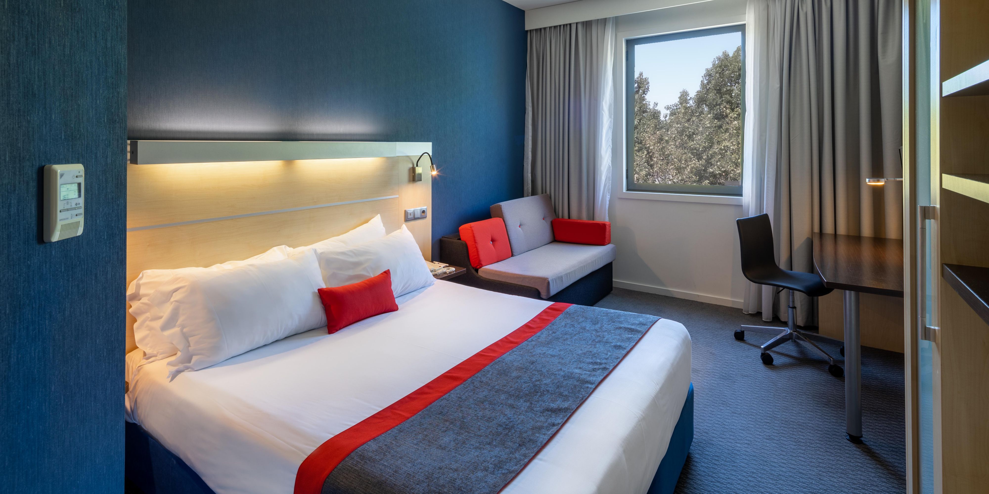 We have family rooms that accommodate up to two adults and three children.