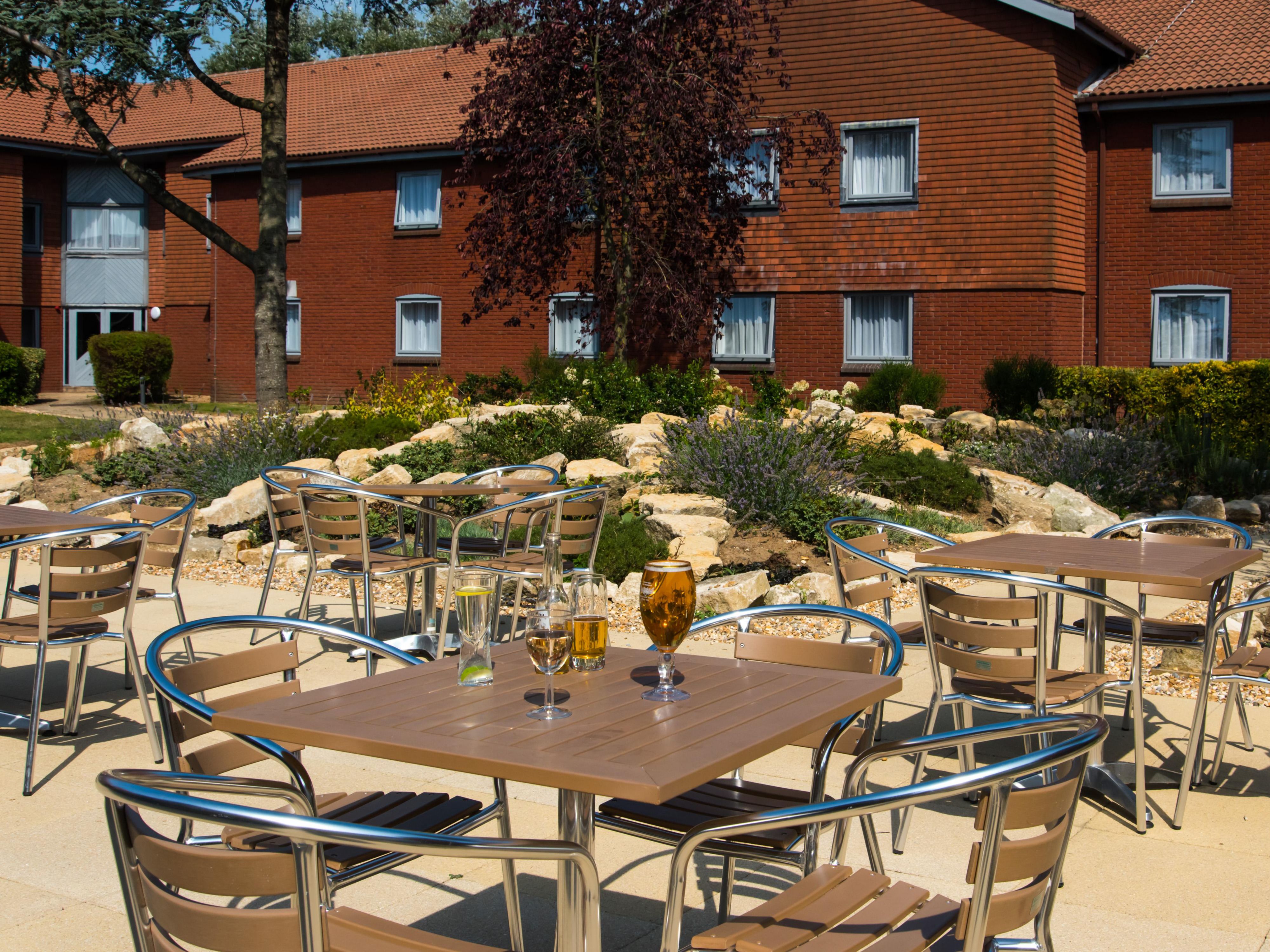 Our lovely garden is great for enjoying some drinks with friends