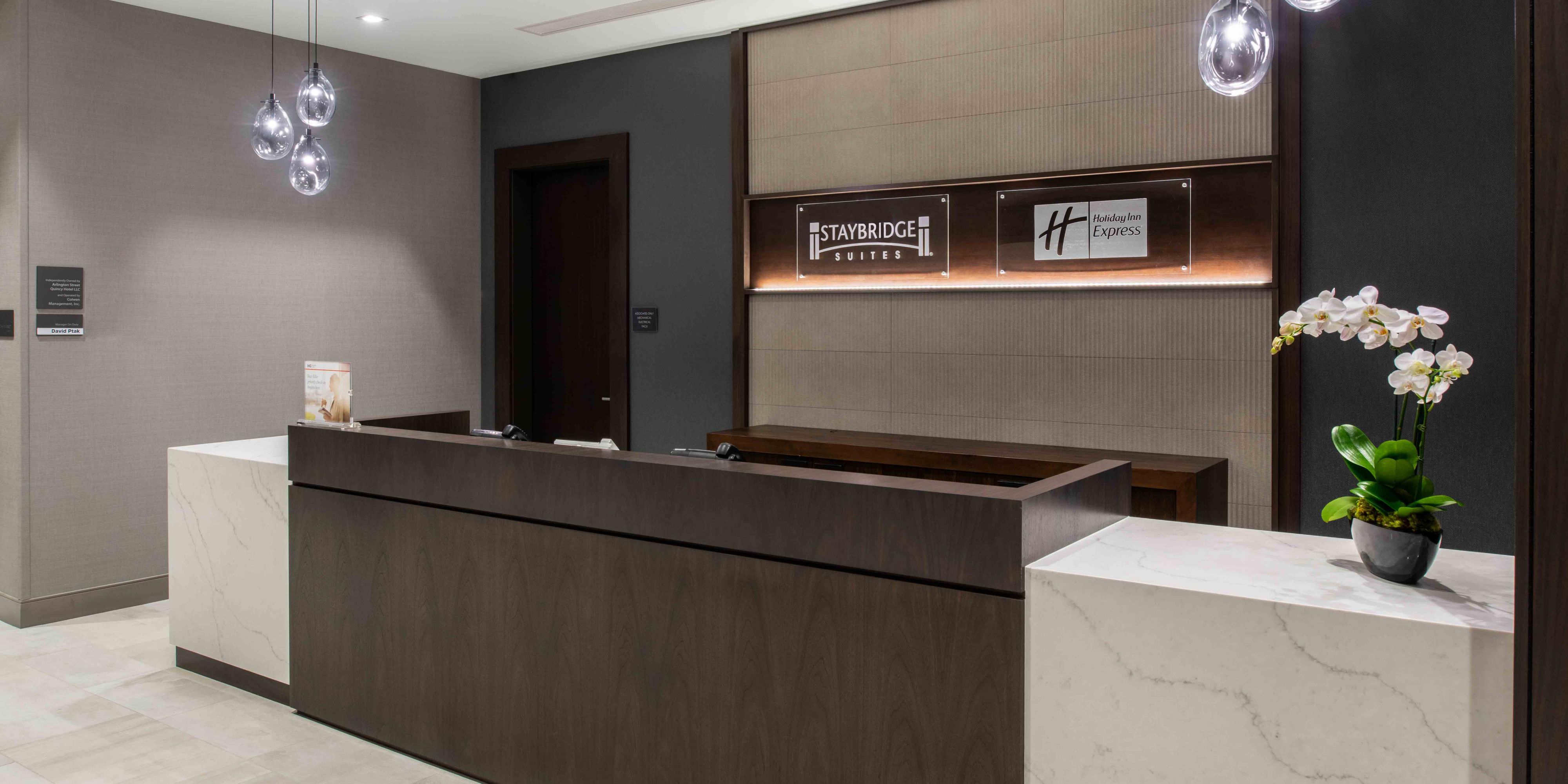 Located in Quincy, MA and only seven miles from downtown Boston, the all new IHG dual branded Staybridge Suites and Holiday Inn Express combine two lodging types with shared amenities under one roof. Conveniently located across from the Red Line (Boston's subway) to take you into downtown Boston!