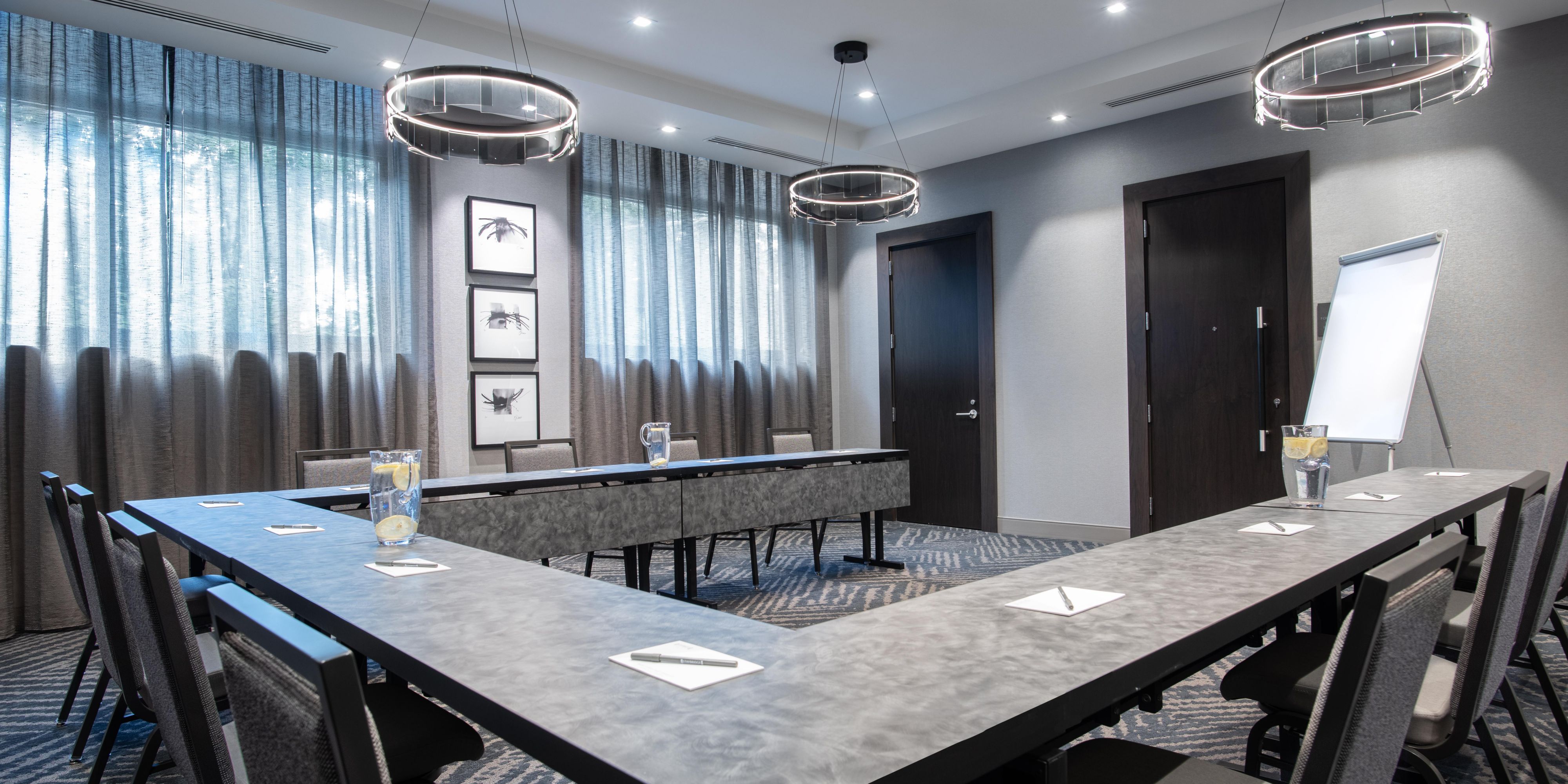 For all your event needs we offer 1,200 sq. ft. of flexible space. Book your next meeting or special event with us!

