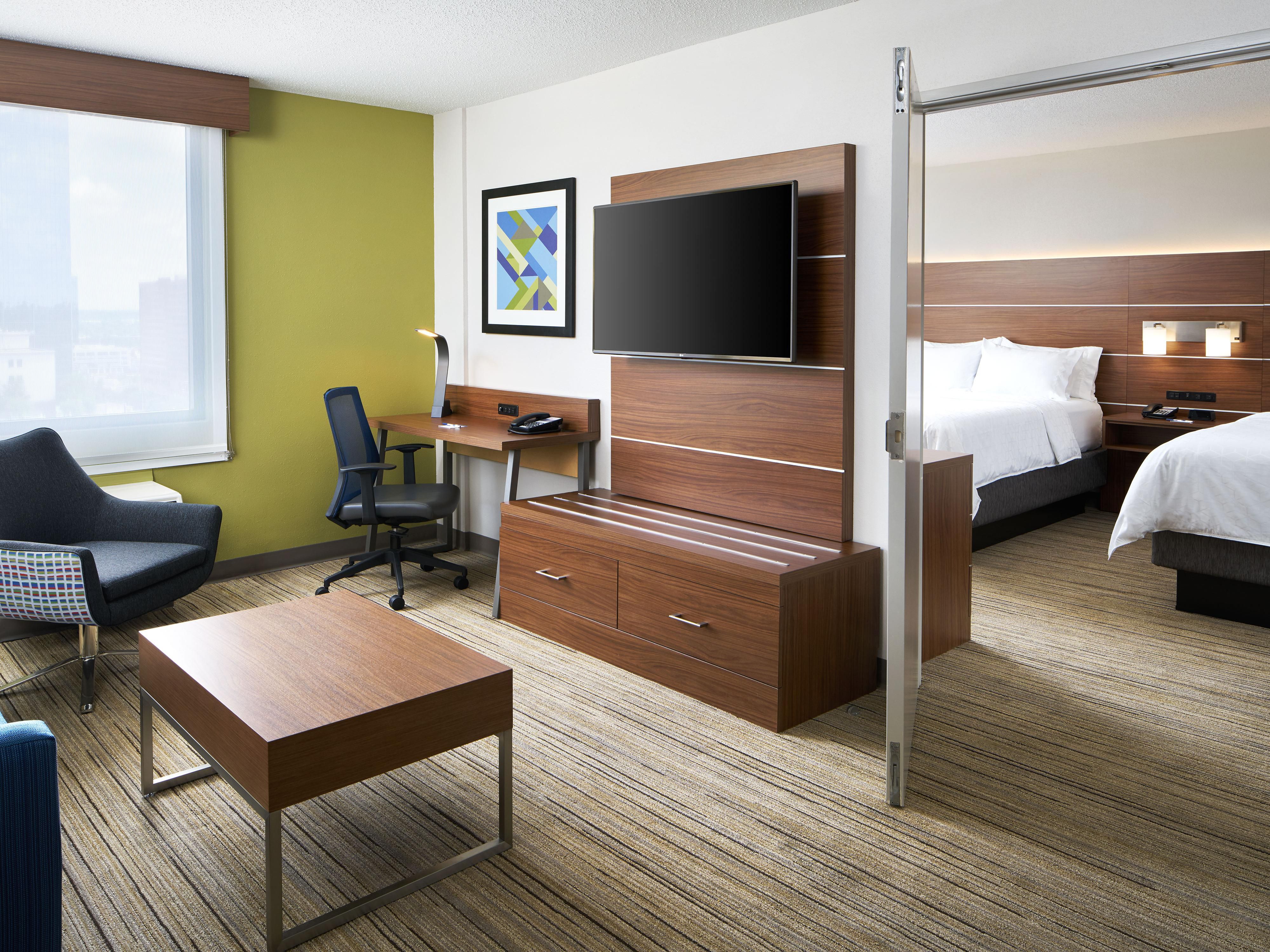 Our King Suite provides a comfortable living area