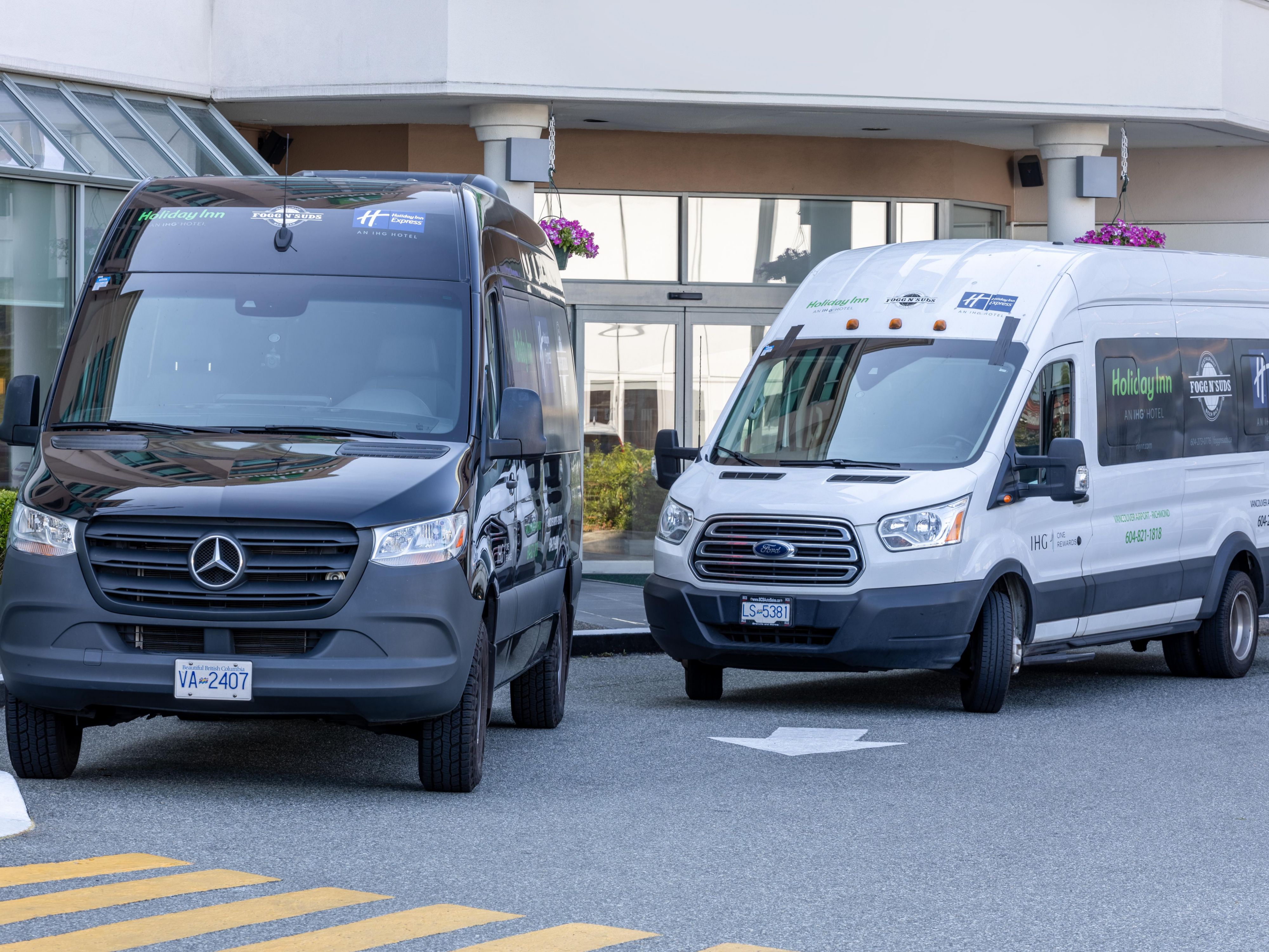 Maximize your travel convenience with our complimentary airport shuttle service, operating every day from 5:20am to 12:30am at Holiday Inn Express Vancouver Airport - Richmond.
 
Need airport transportation outside these hours? Simply call 1-877-273-8080. Book now to unlock stress-free transfers and start your journey hassle-free!