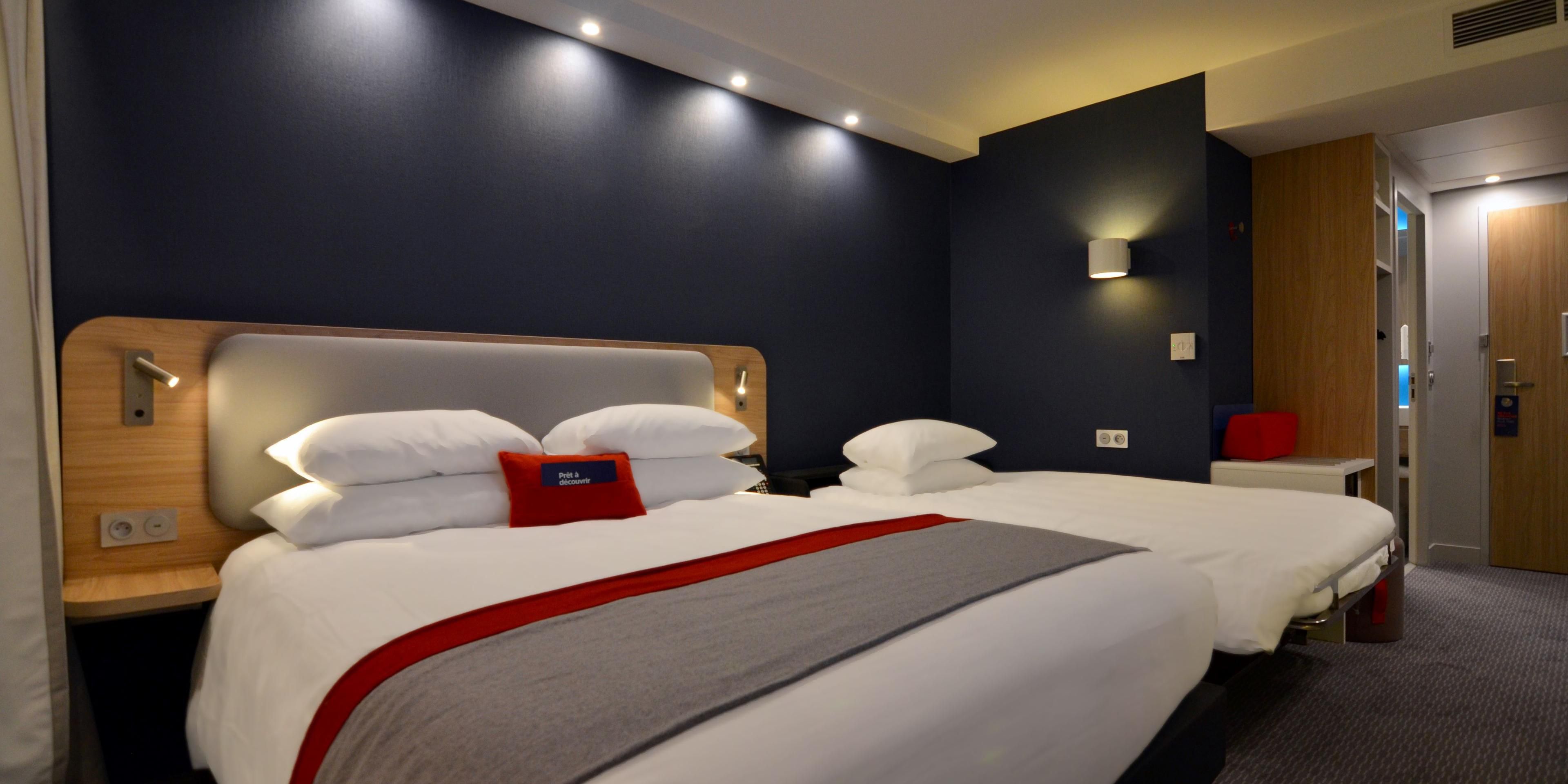 We are happy to welcome you for your family holidays thanks to our rooms equipped with one queen size bed and a sofa bed.
