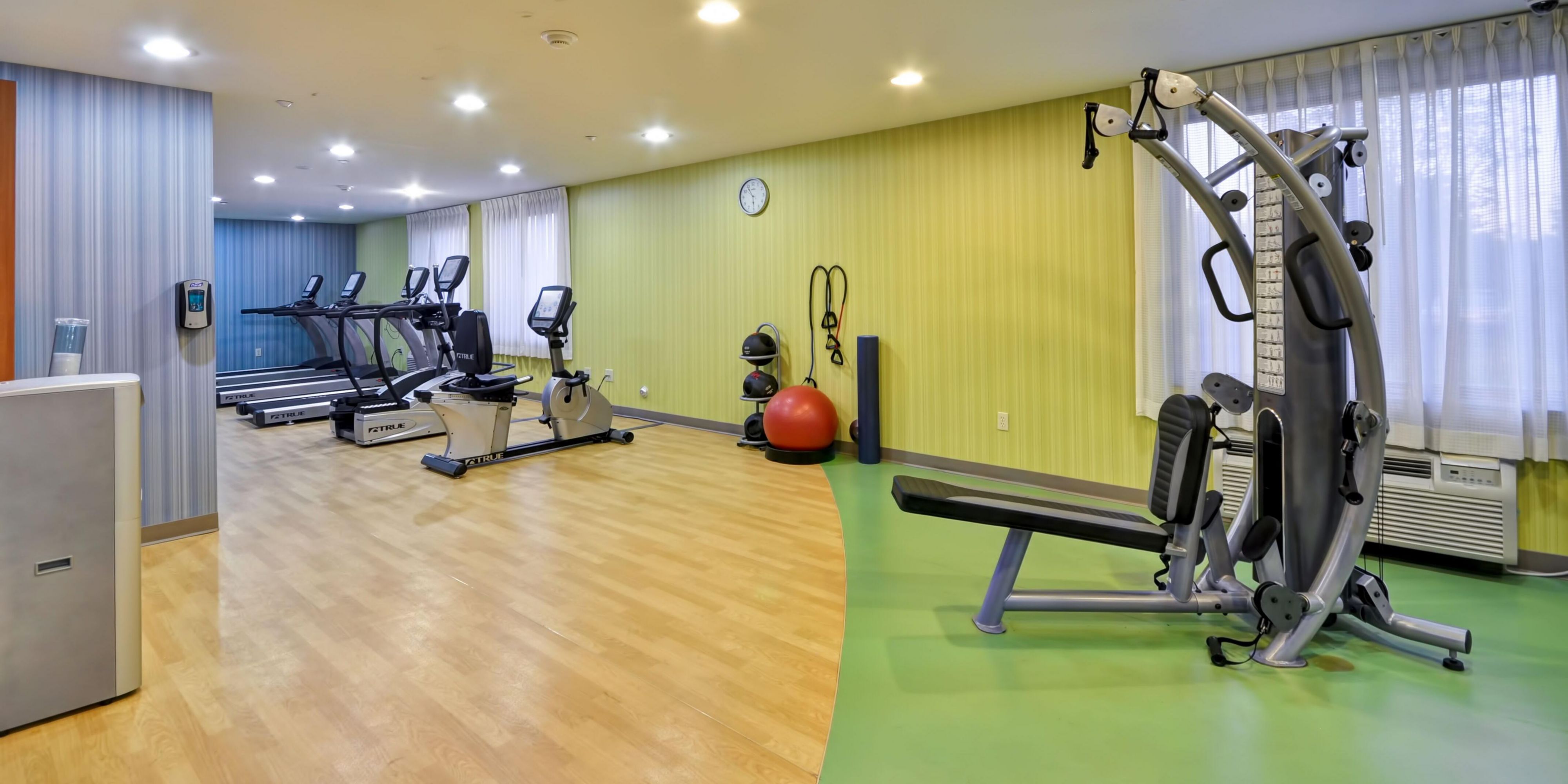 Stay fit and fresh anytime with our 24-hour Fitness Center. Whether you need a long jog on our treadmills or a quick workout with our exercise balls, we’ve got you covered.