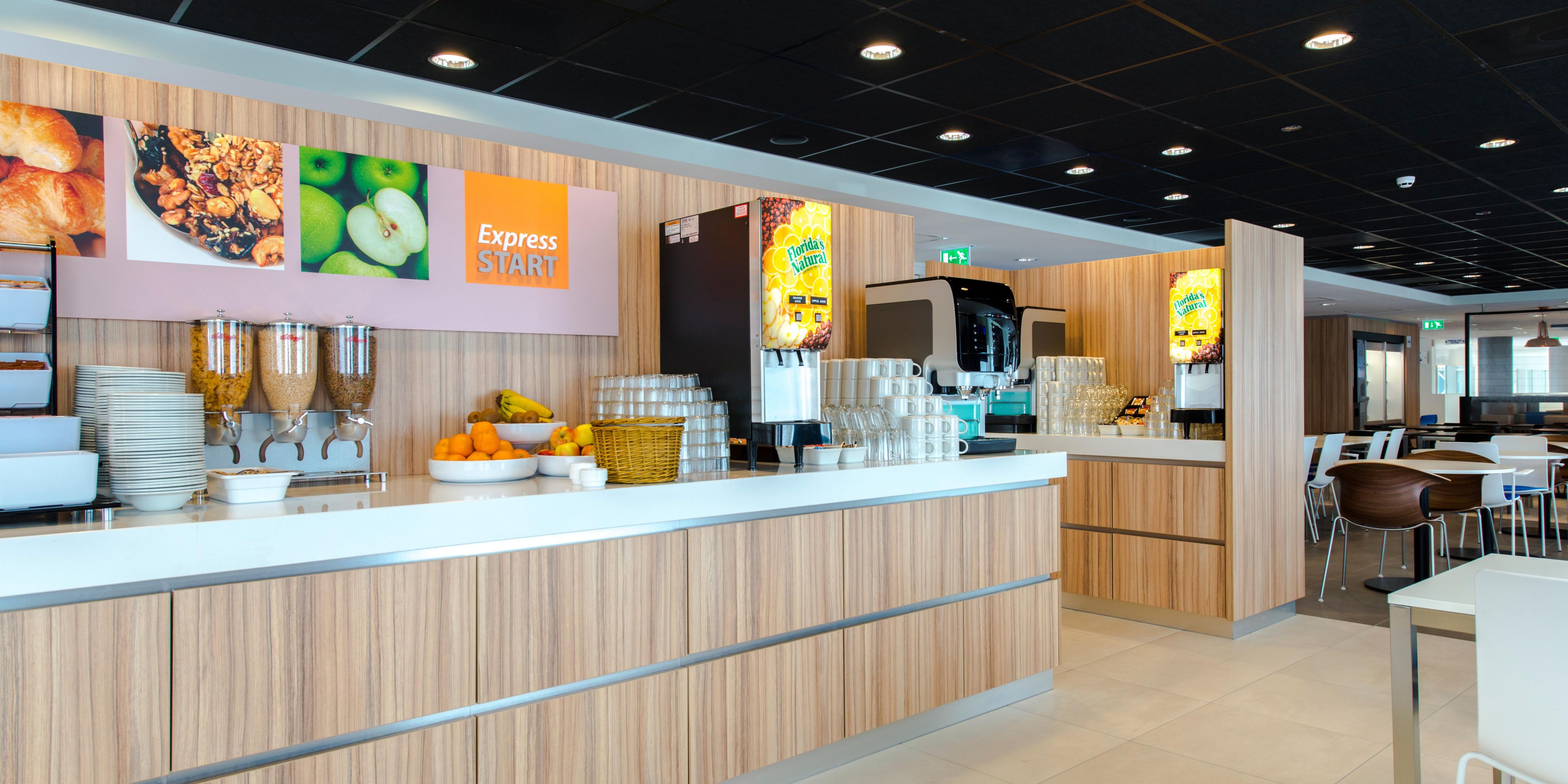 We've got our free Express Start Breakfast with Grab 'n' Go options to help kick start your day.