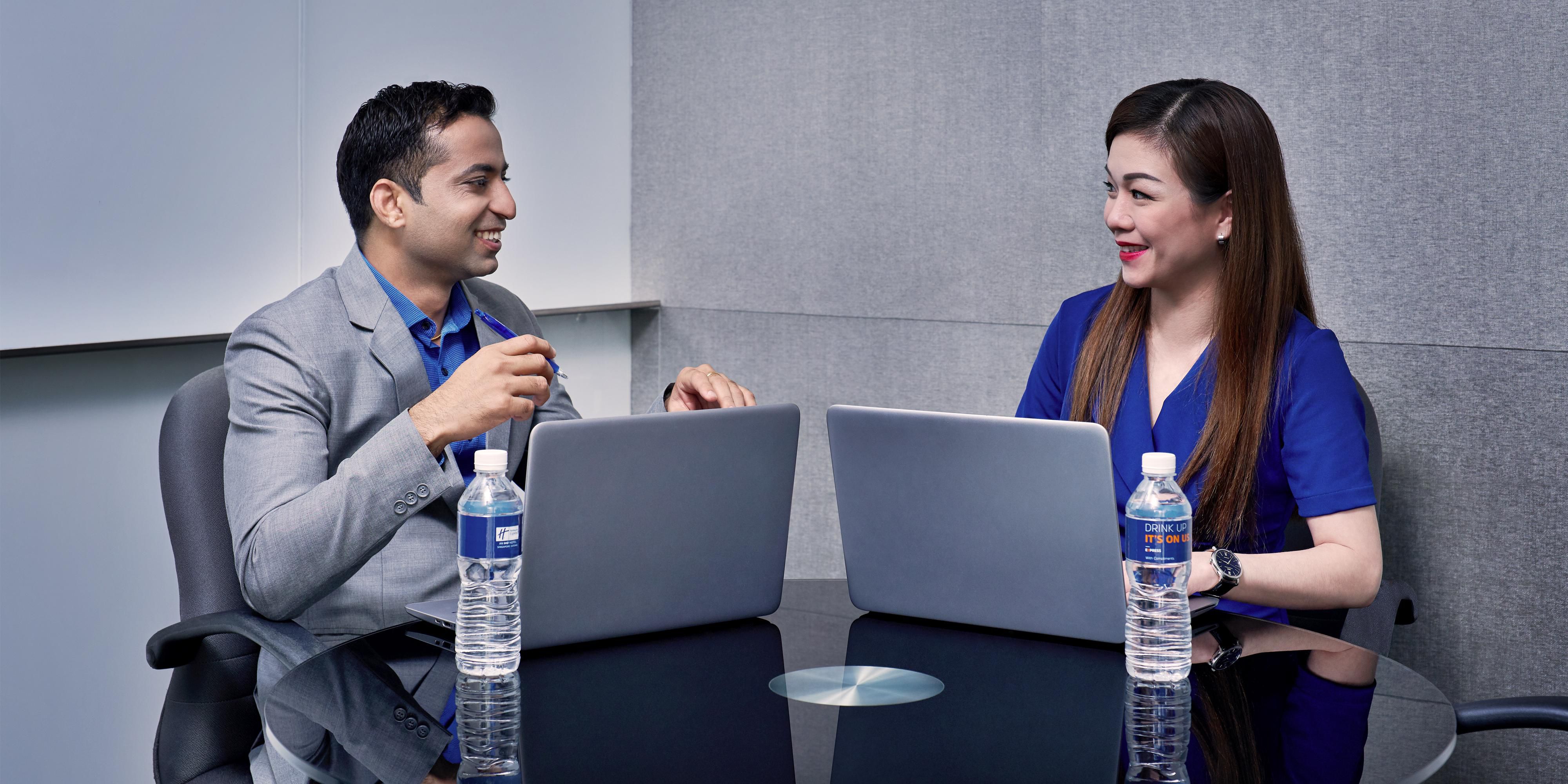 Utilize our 24 hours meeting room that is equipped with Wi-Fi and a seating capacity of 5 persons.
