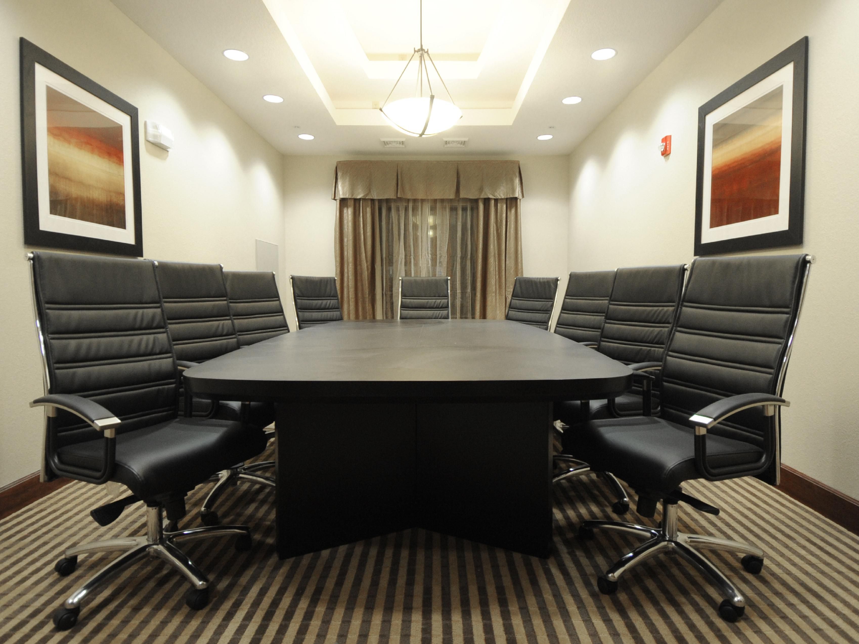 Our Boardroom is ideal for a small meeting or for conducting interviews offsite. 