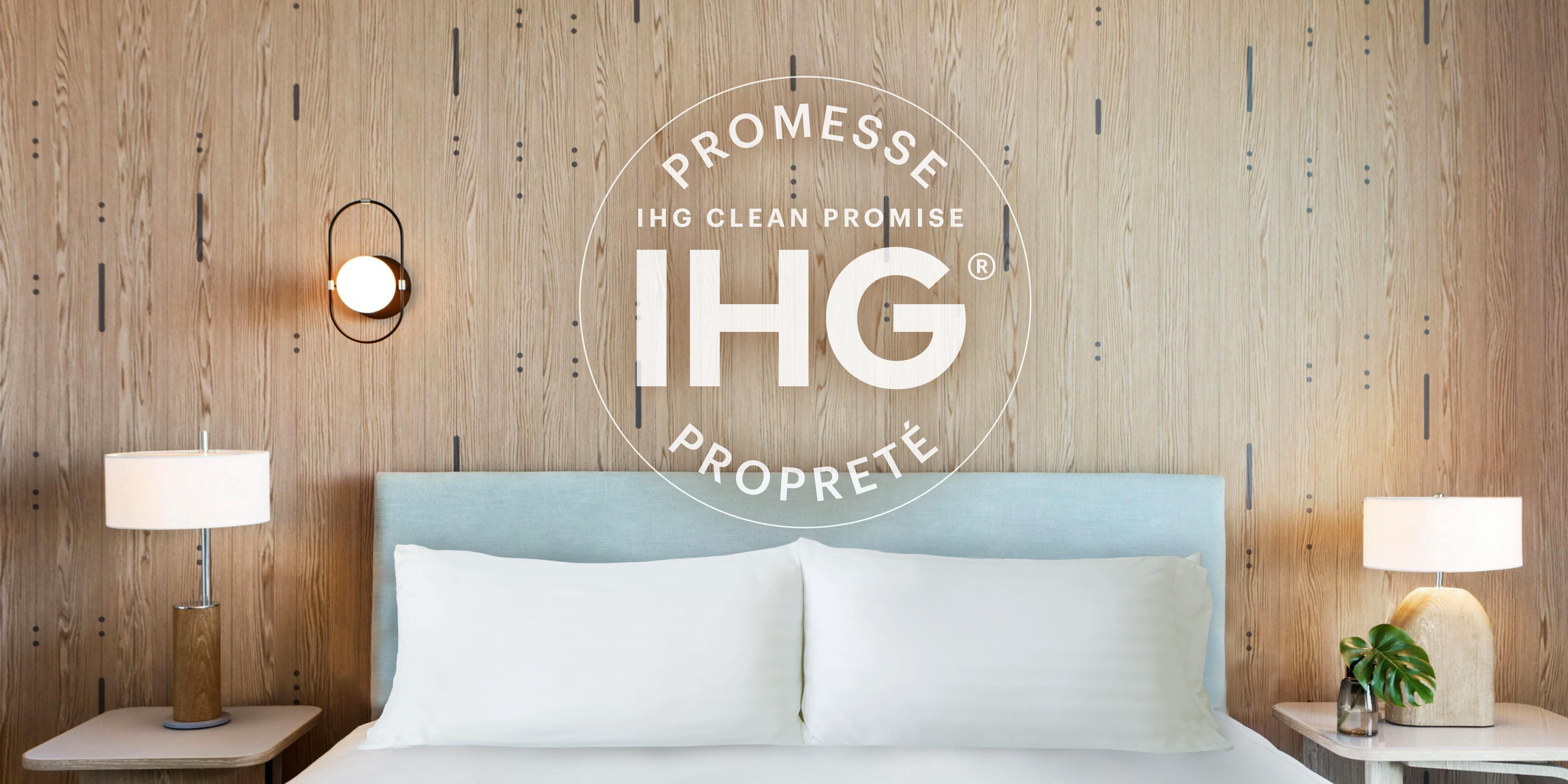 Good isn’t good enough – we’re committed to high levels of cleanliness. That means clean, well maintained, clutter free rooms that meet our standards. If this isn’t what you find when you check-in then we promise to make it right.