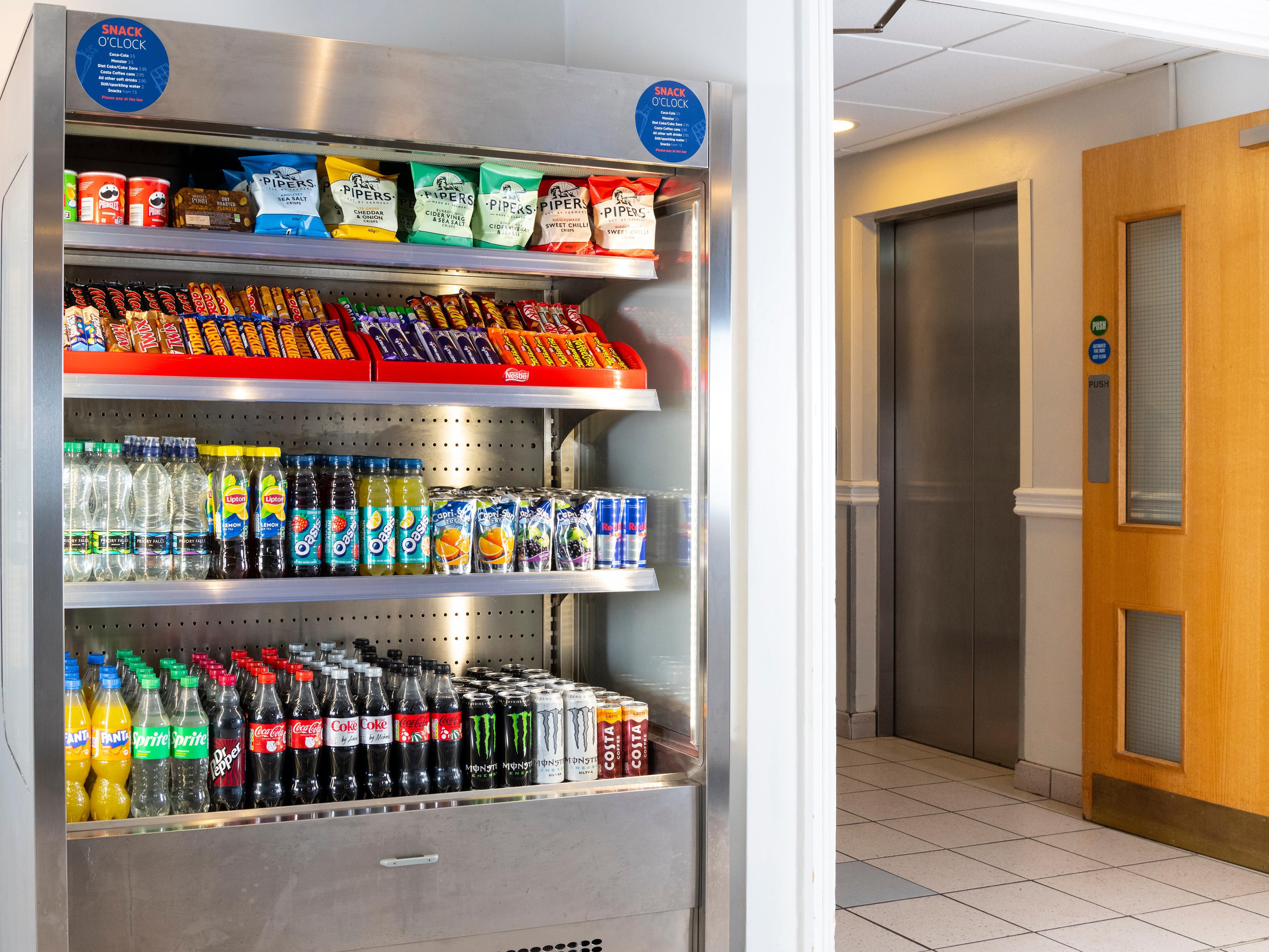 Grab a snack from our vending area.