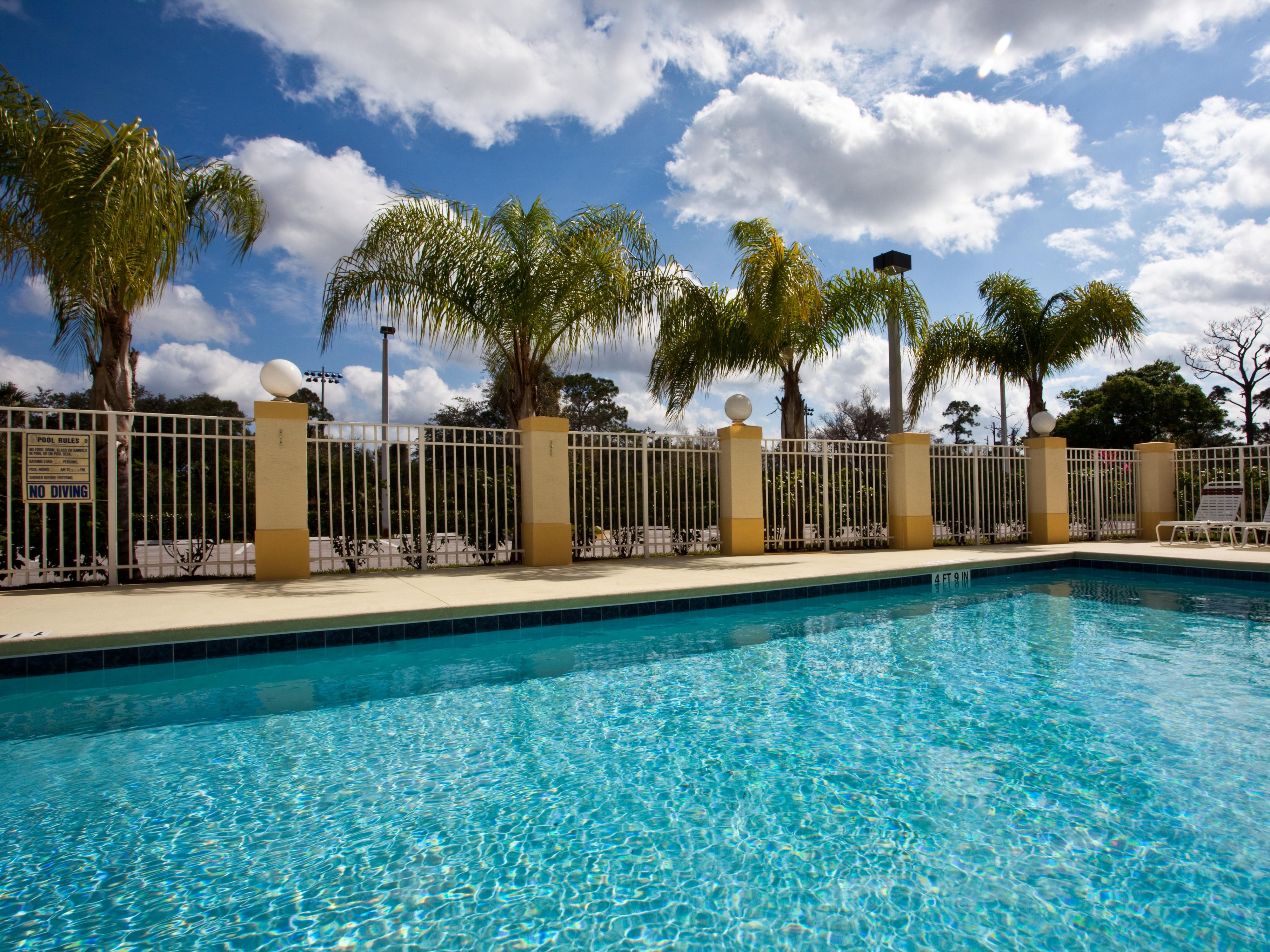 Enjoy relaxing in the pool while the children have a splash. Call now and ask about our fall promotional rates!