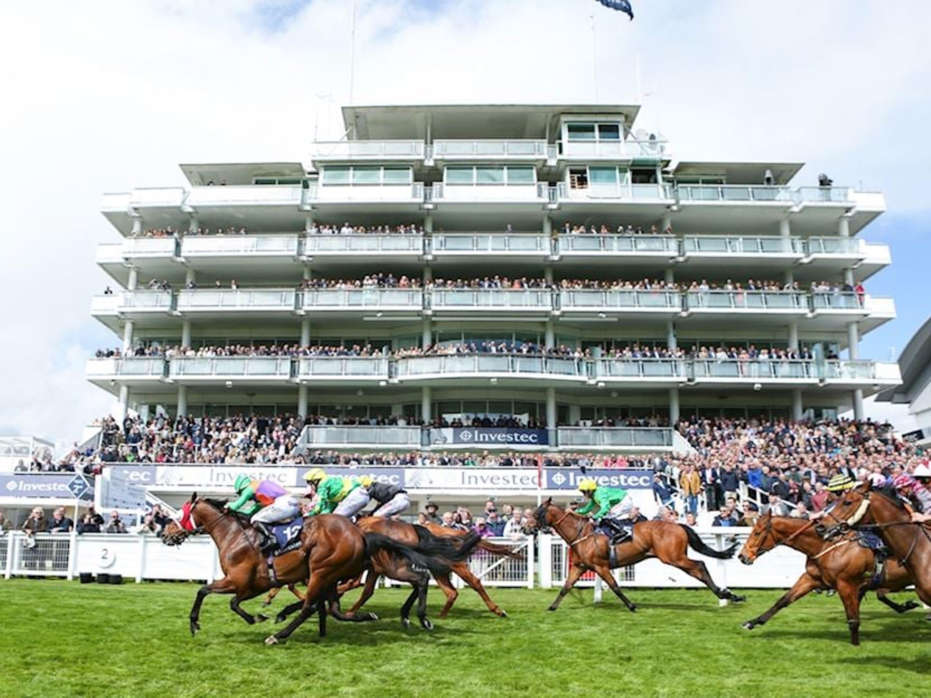 Racing at Epsom Downs Racecourse