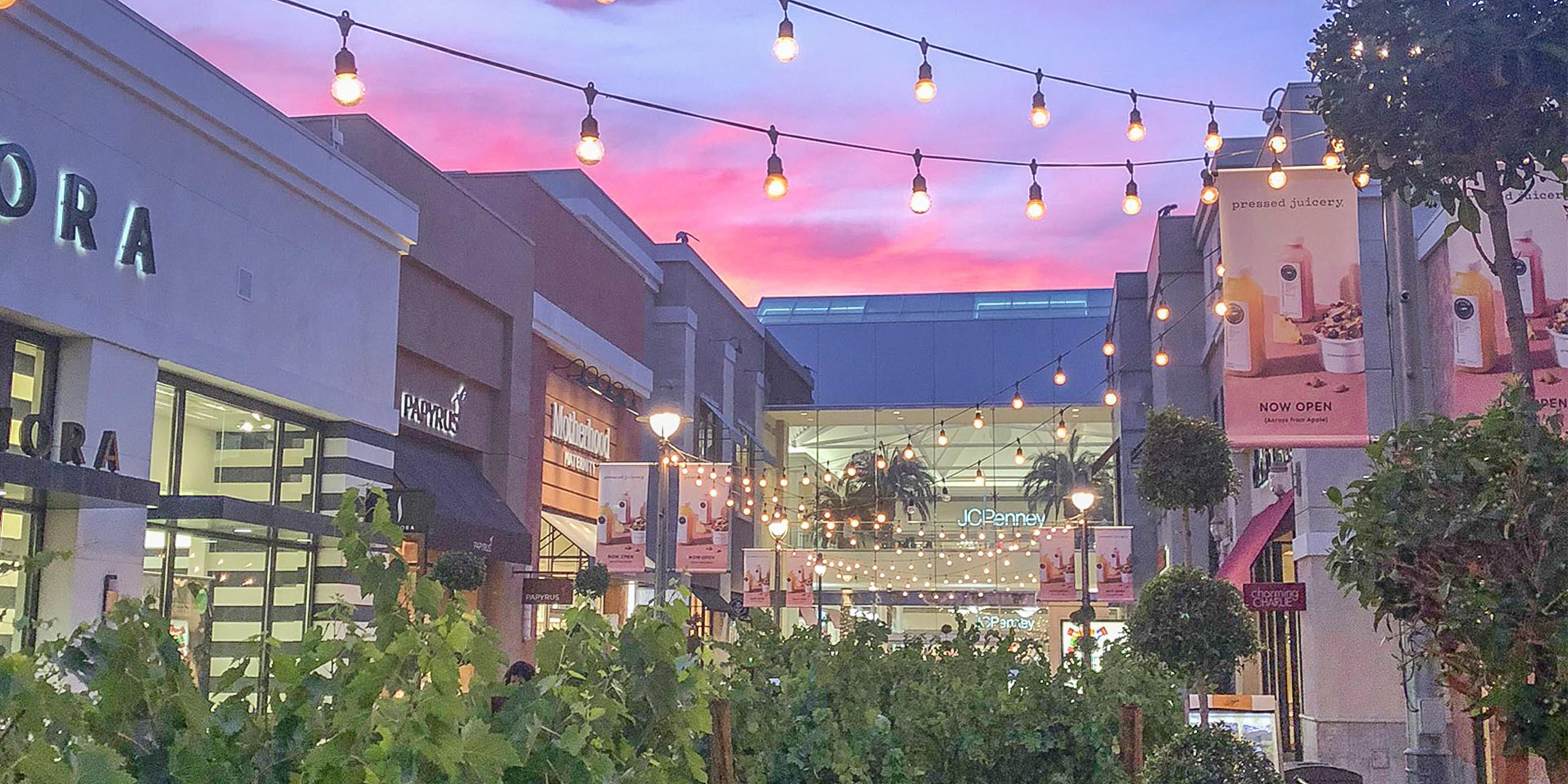 Spend an afternoon shopping at the indoor outdoor mall.  Surrounded by many restaurants and a movie theater.