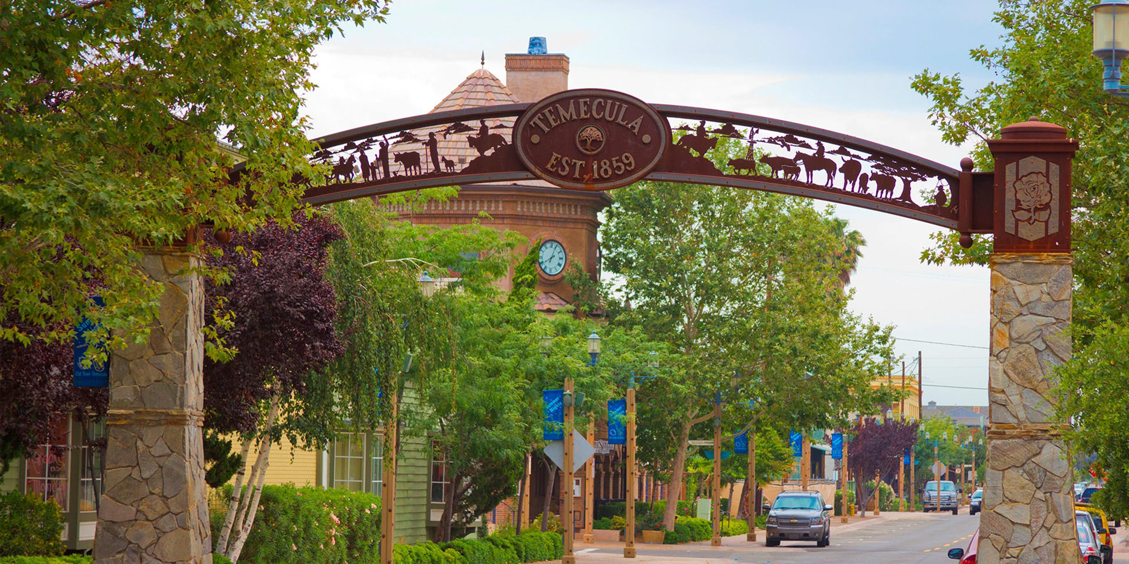 Come visit historic Old Town Temecula and it's unique blend of dining and shops.  You can grab a taste of local food and enjoy live music on the weekends.