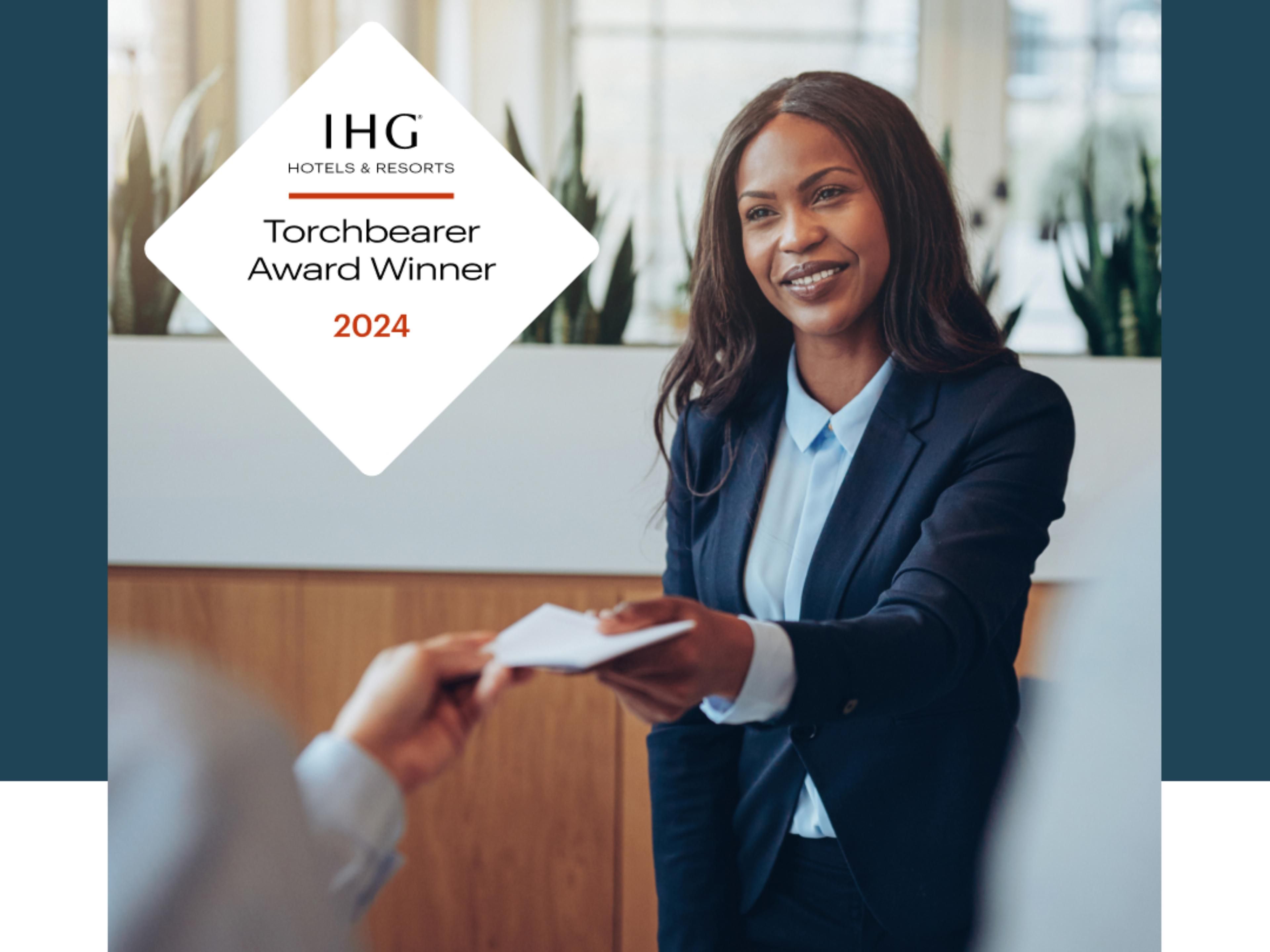 When you stay with us, Expect the best! Holiday Inn Express Troutville - Roanoke North is proud to be the recipient of the 2024 Torchbearer Award within the IHG Americas Region by achieving excellence in all areas of guest satisfaction. 