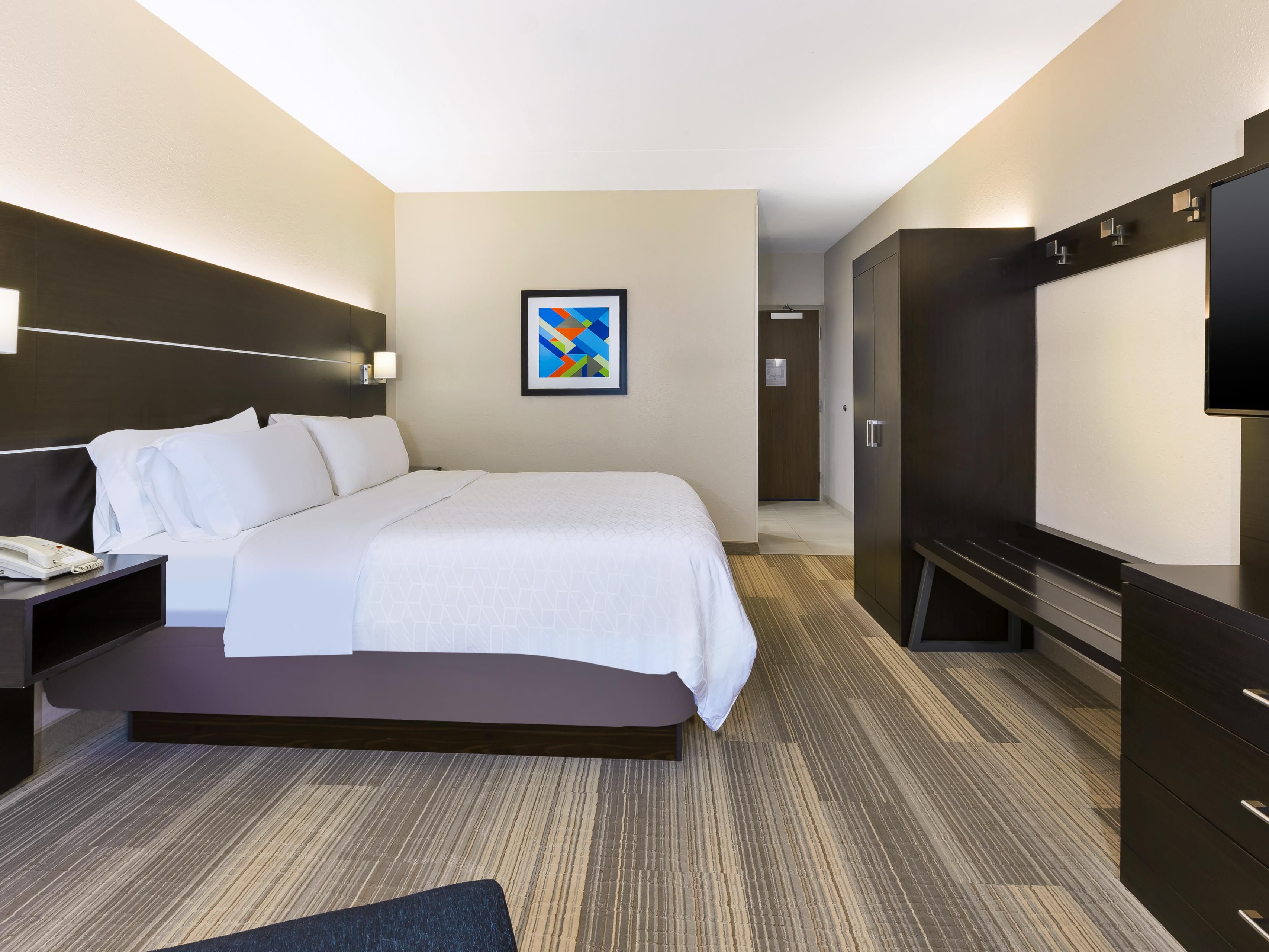 Unwind in your room while you watch your favorite TV show.