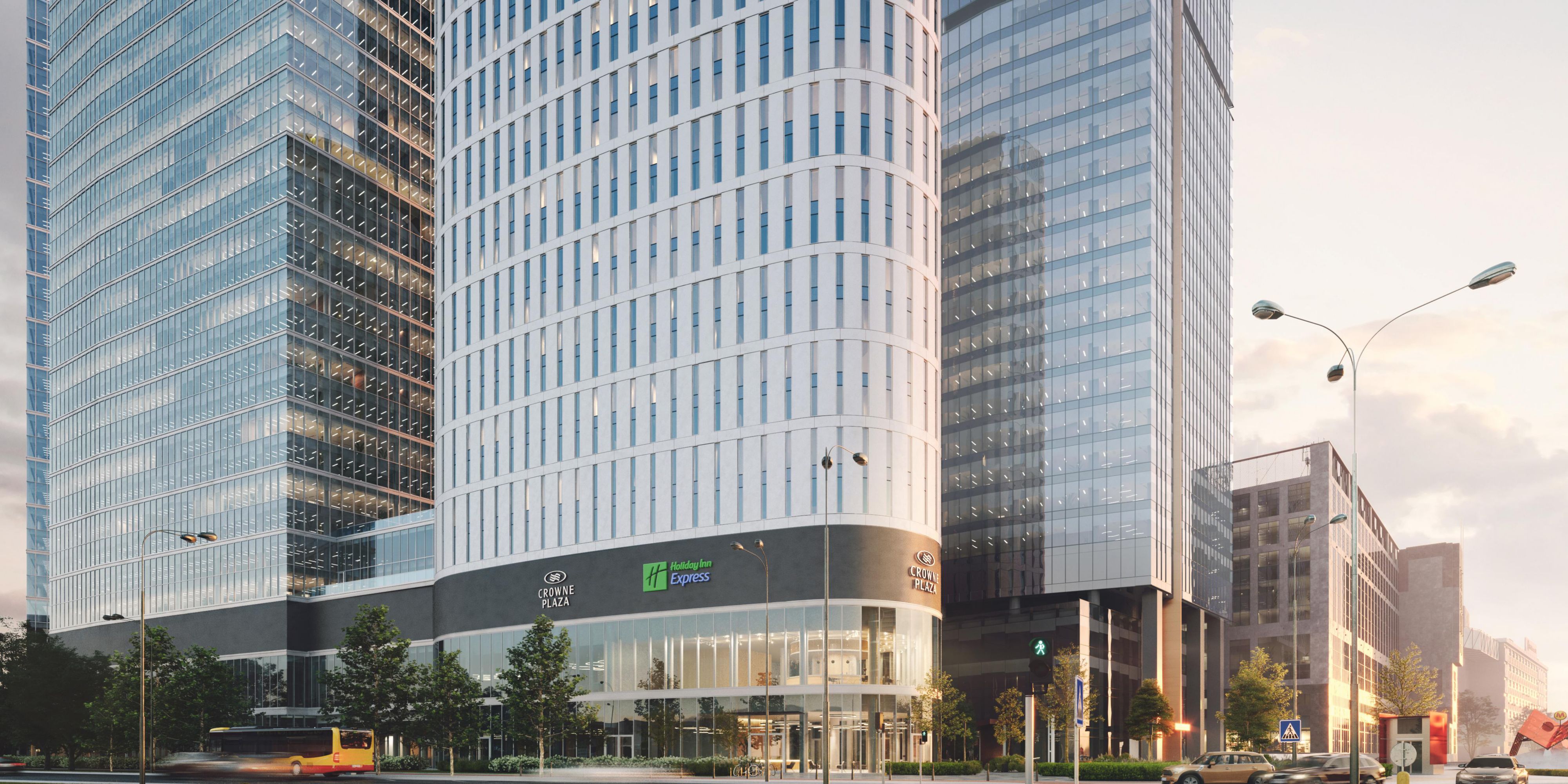 Holiday Inn Express Warsaw The HUB kaart en routebeschrijving