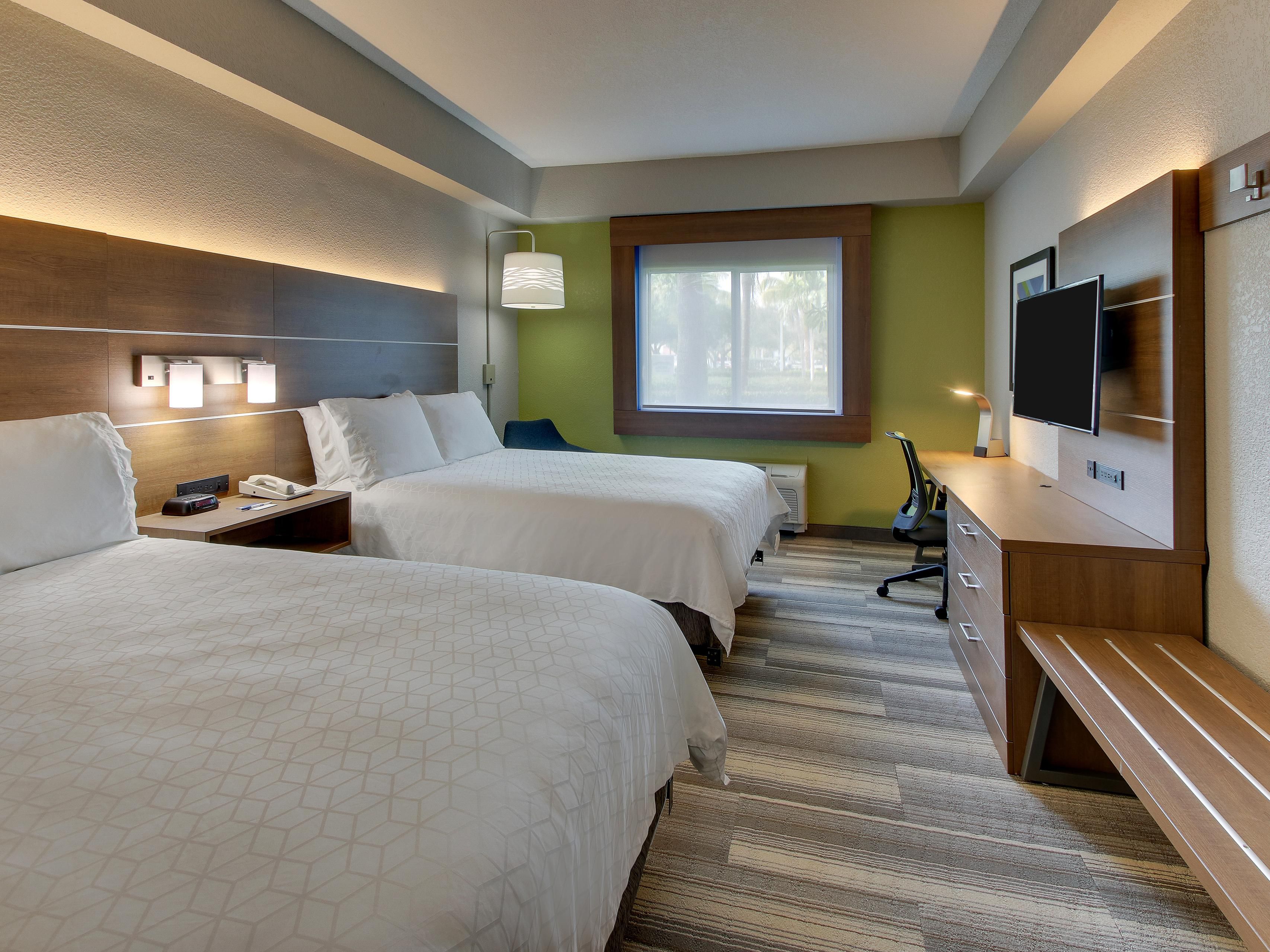 Newly Renovated Formula Blue Double Queen Bed