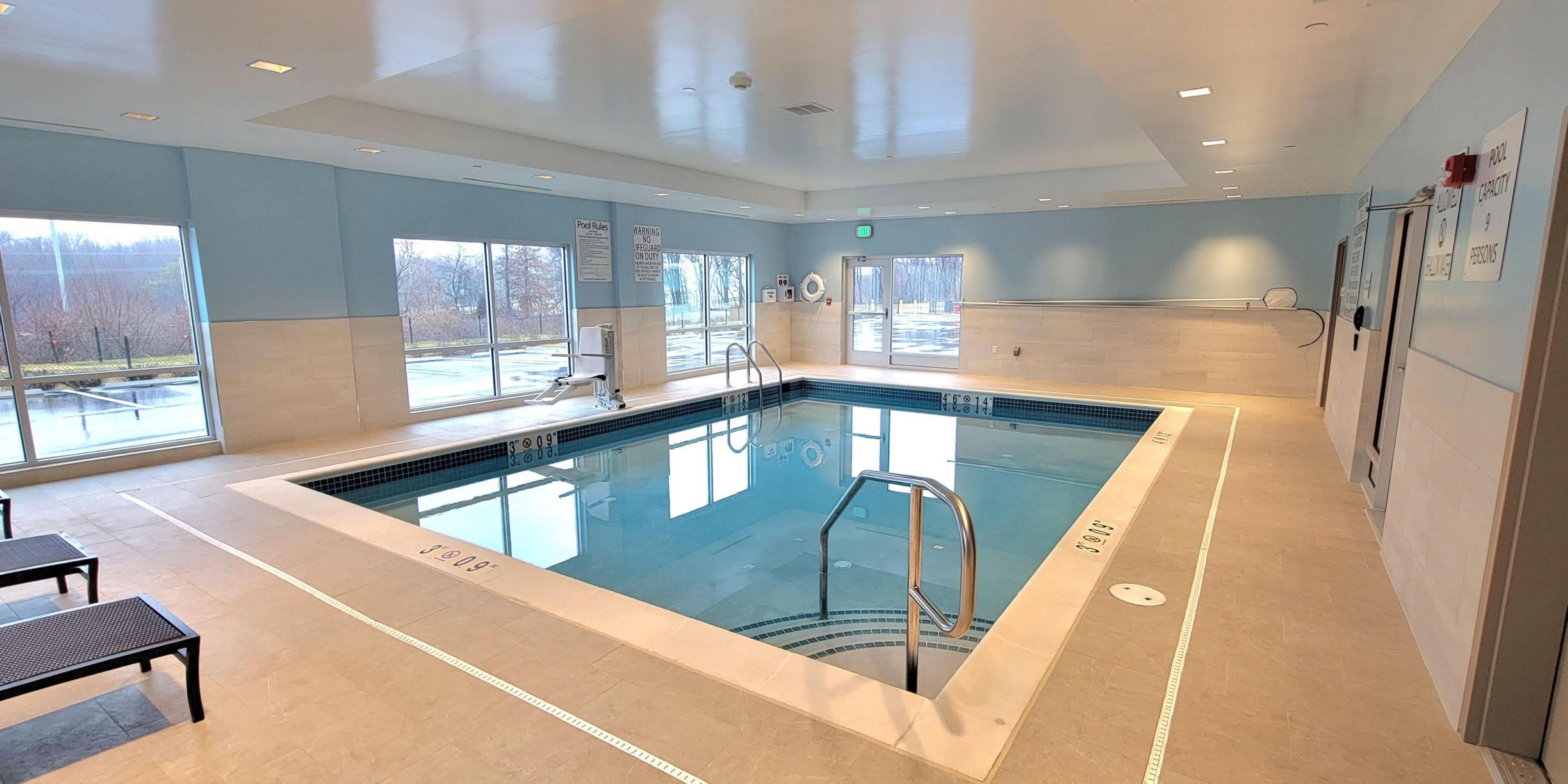 Our hotel offers a Heated indoor pool.