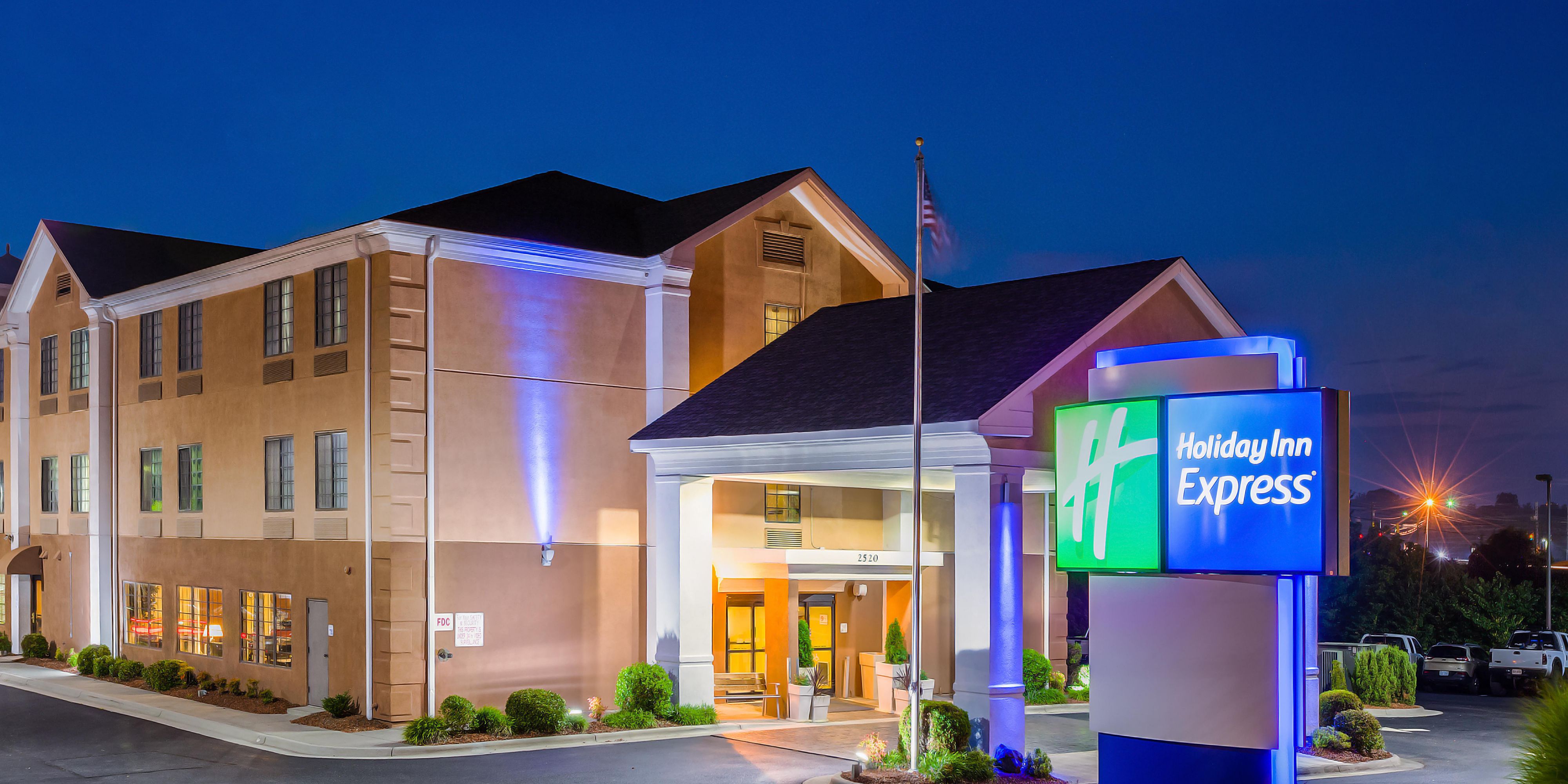 While you are in town visiting Winston-Salem State University, stay with us at the Holiday Inn Express! We are just 15 minutes away from campus and we offer a special discount rate. Offer not valid on homecoming weekend or graduation weekends.