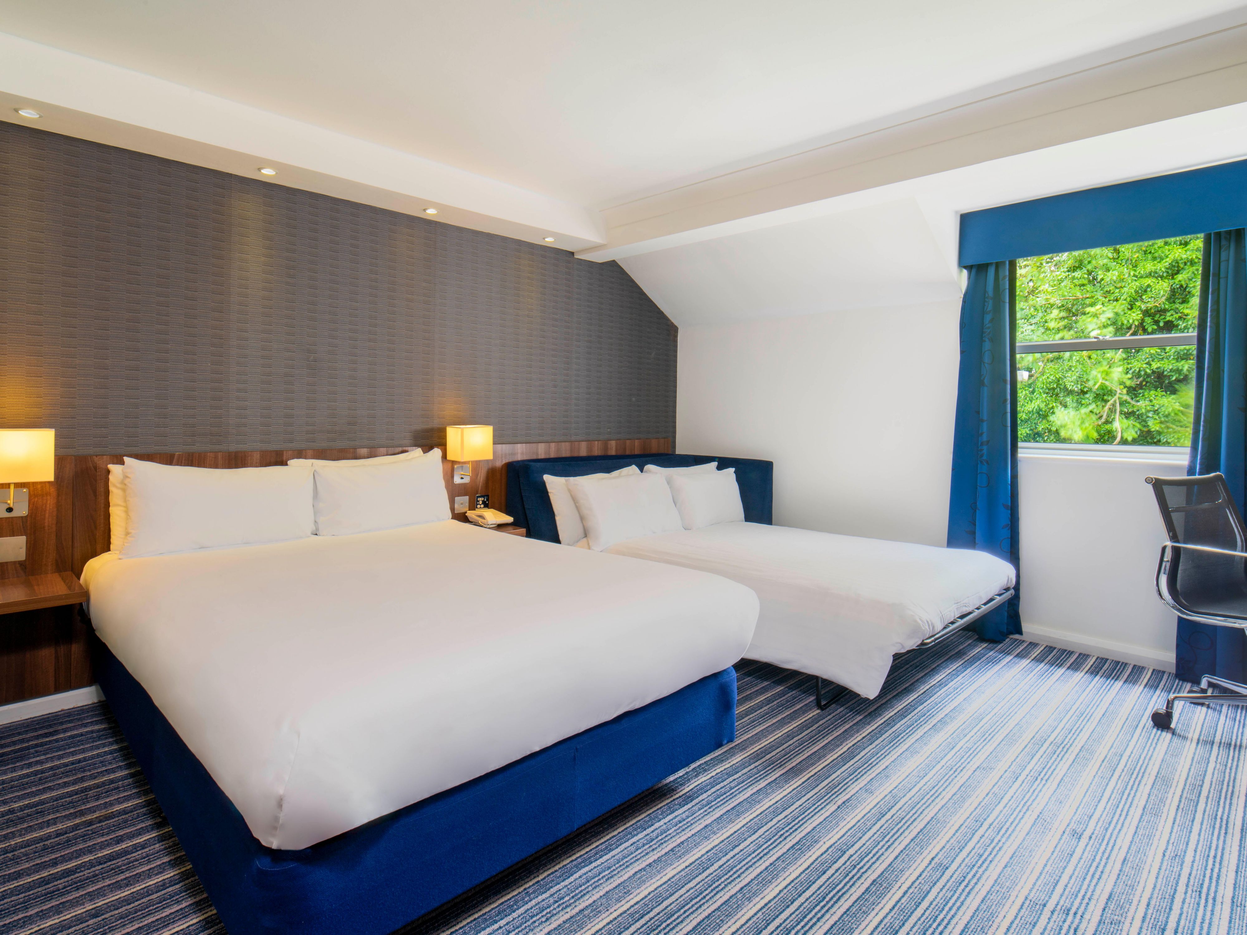 Children up to 18 stay free in our Double bed with sofa bedrooms