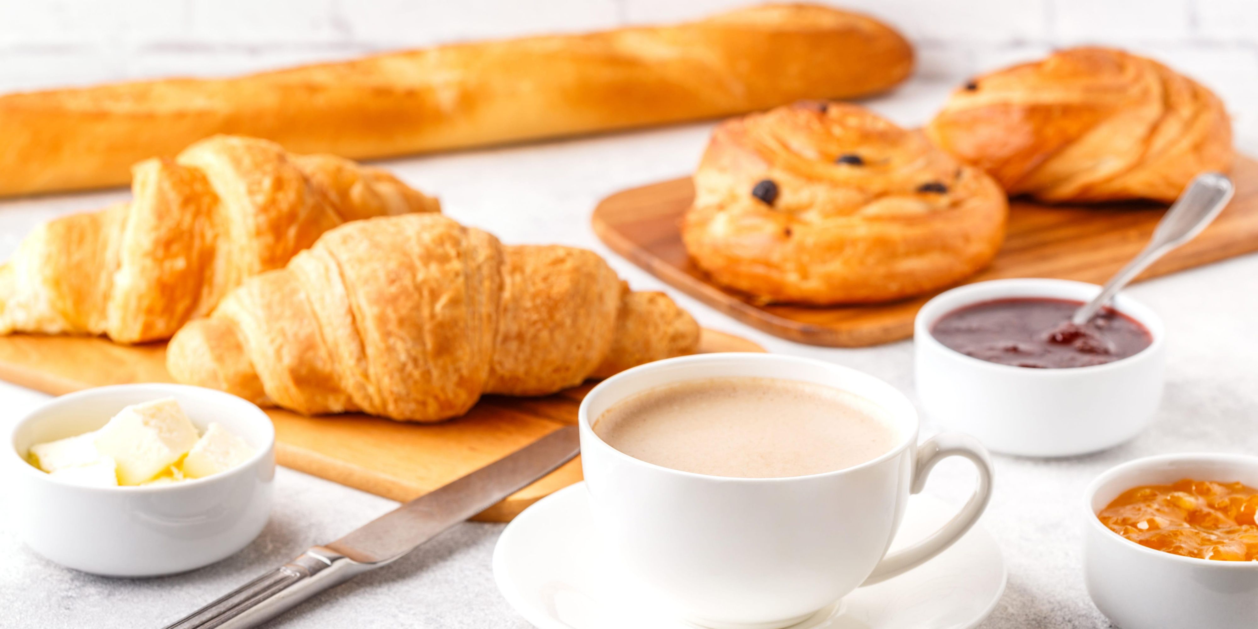 Enjoy hot and cold items for breakfast