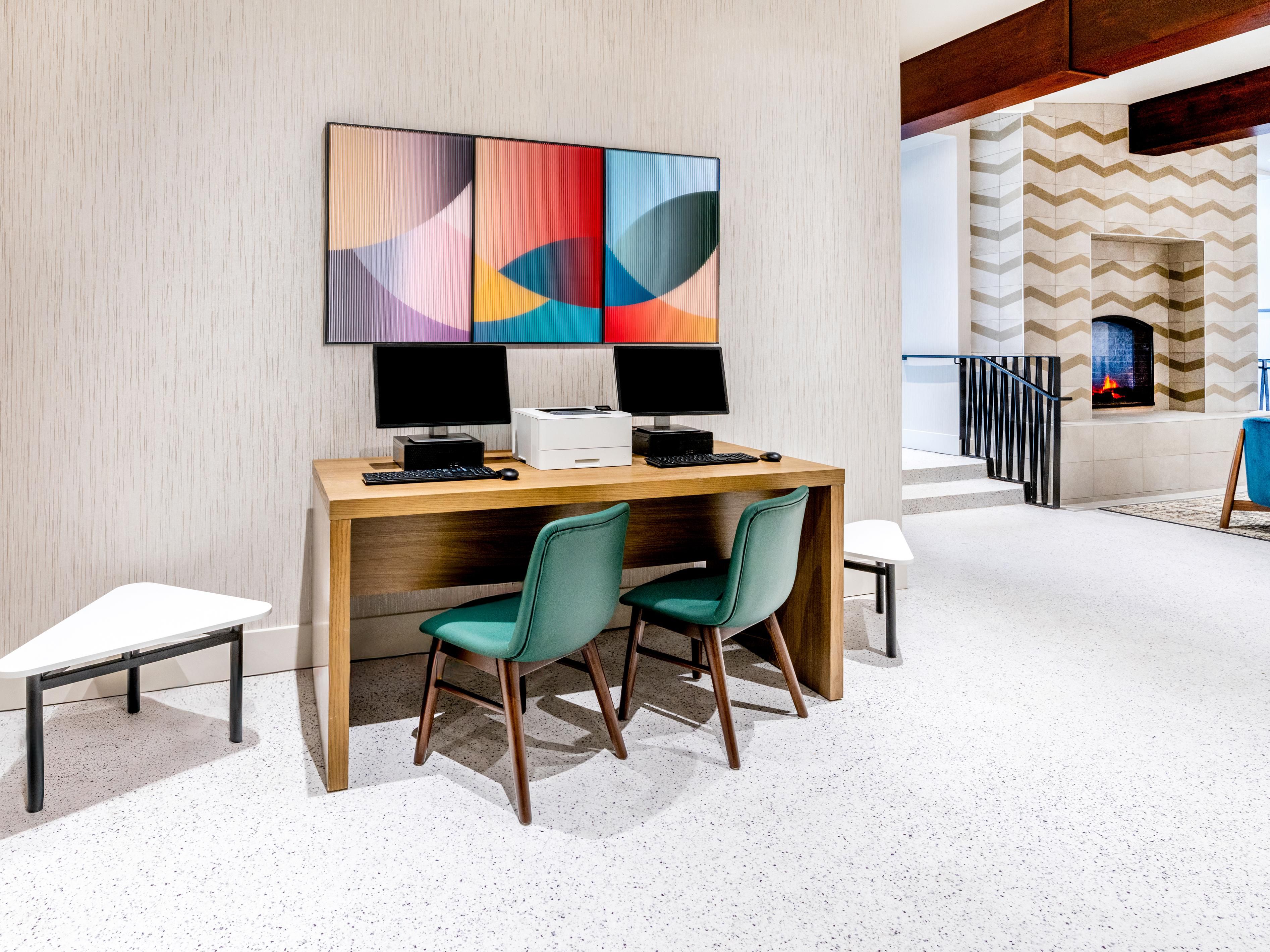 Os serviços empresariais estão disponíveis a qualquer hora do dia.