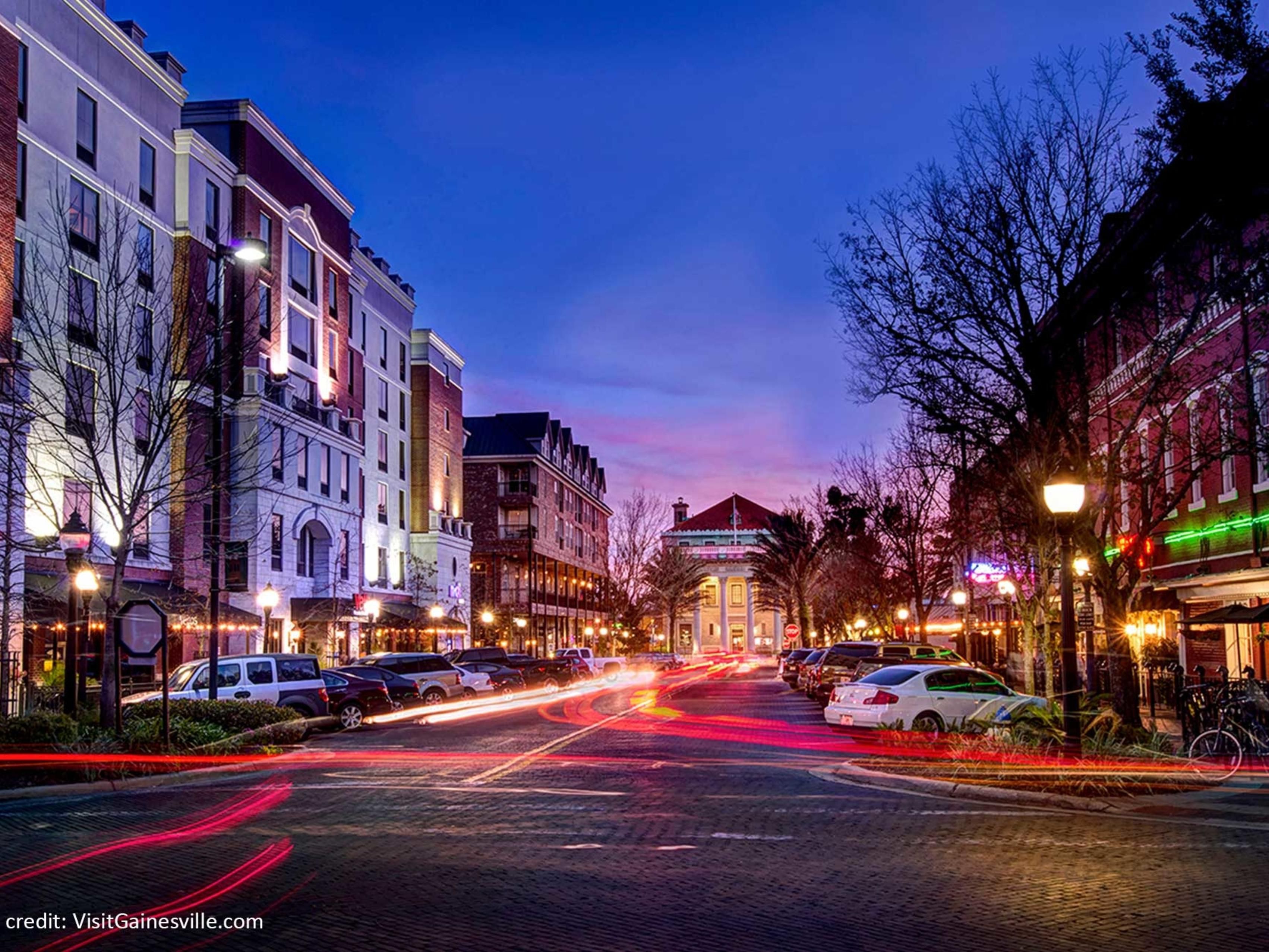 Not only are we steps away from University of FL and UF Health, you can find several other familiar favorites as well.   Chick-fil-A,  Starbucks, Target and Publix offer opportunities to get some fresh air, feel safe with the familiar and ability to indulge in a snack or pickup an item you might need.