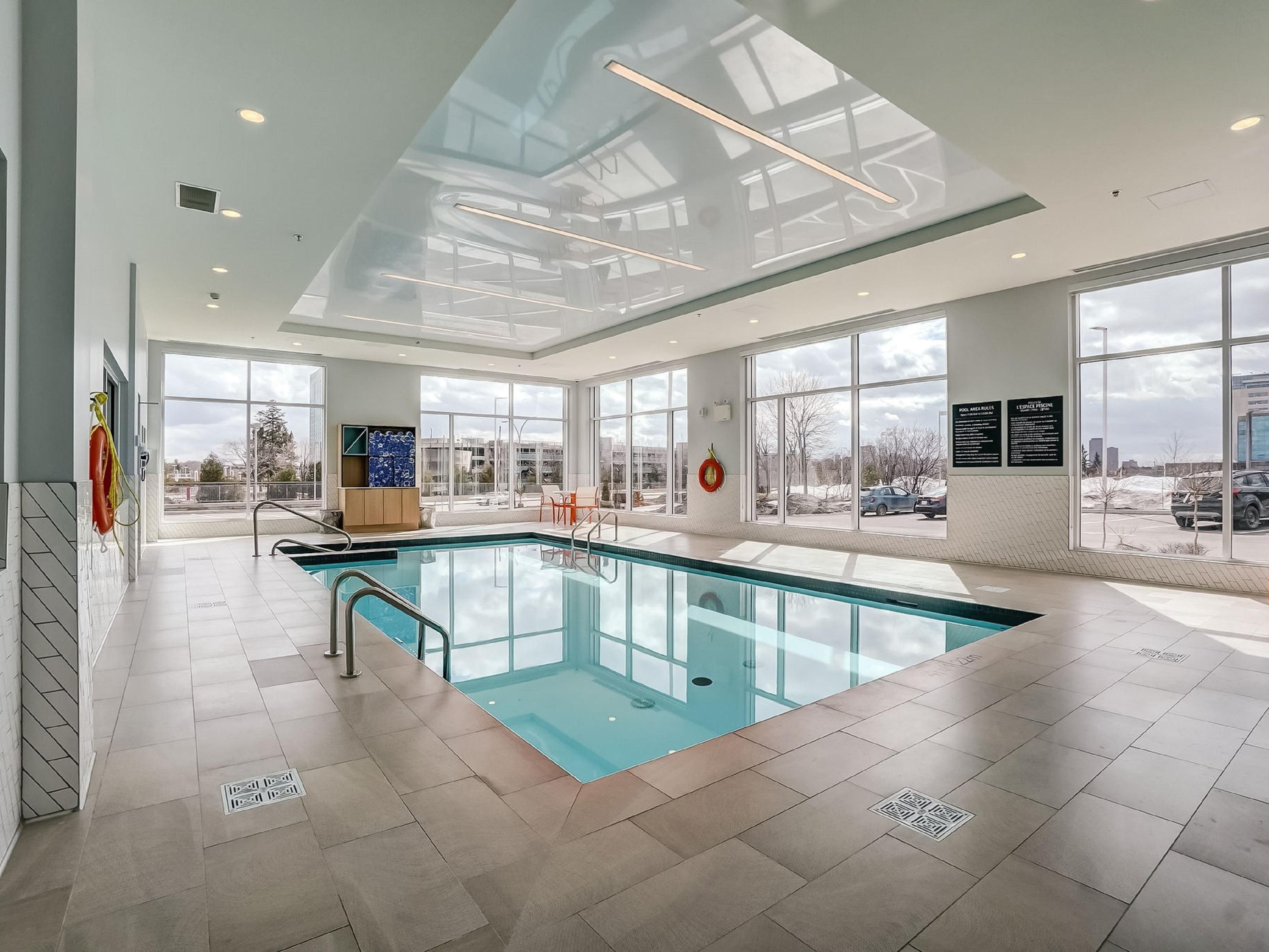 Relax and enjoy a soothing dip in our heated indoor pool.