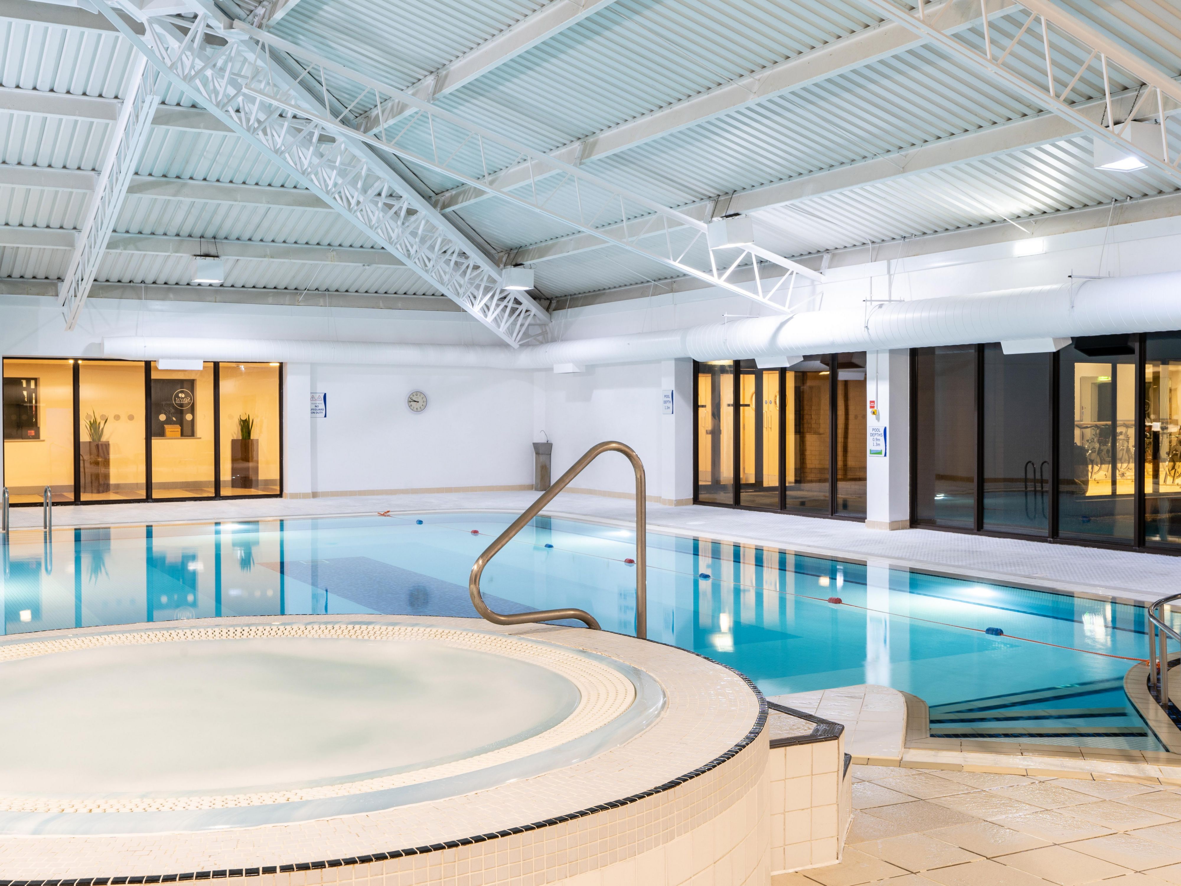 Did you know we have an onsite, fully equipped health club? Our Health and Fitness Centre offers a range of cardiovascular equipment and free weights, as well as a heated indoor pool.