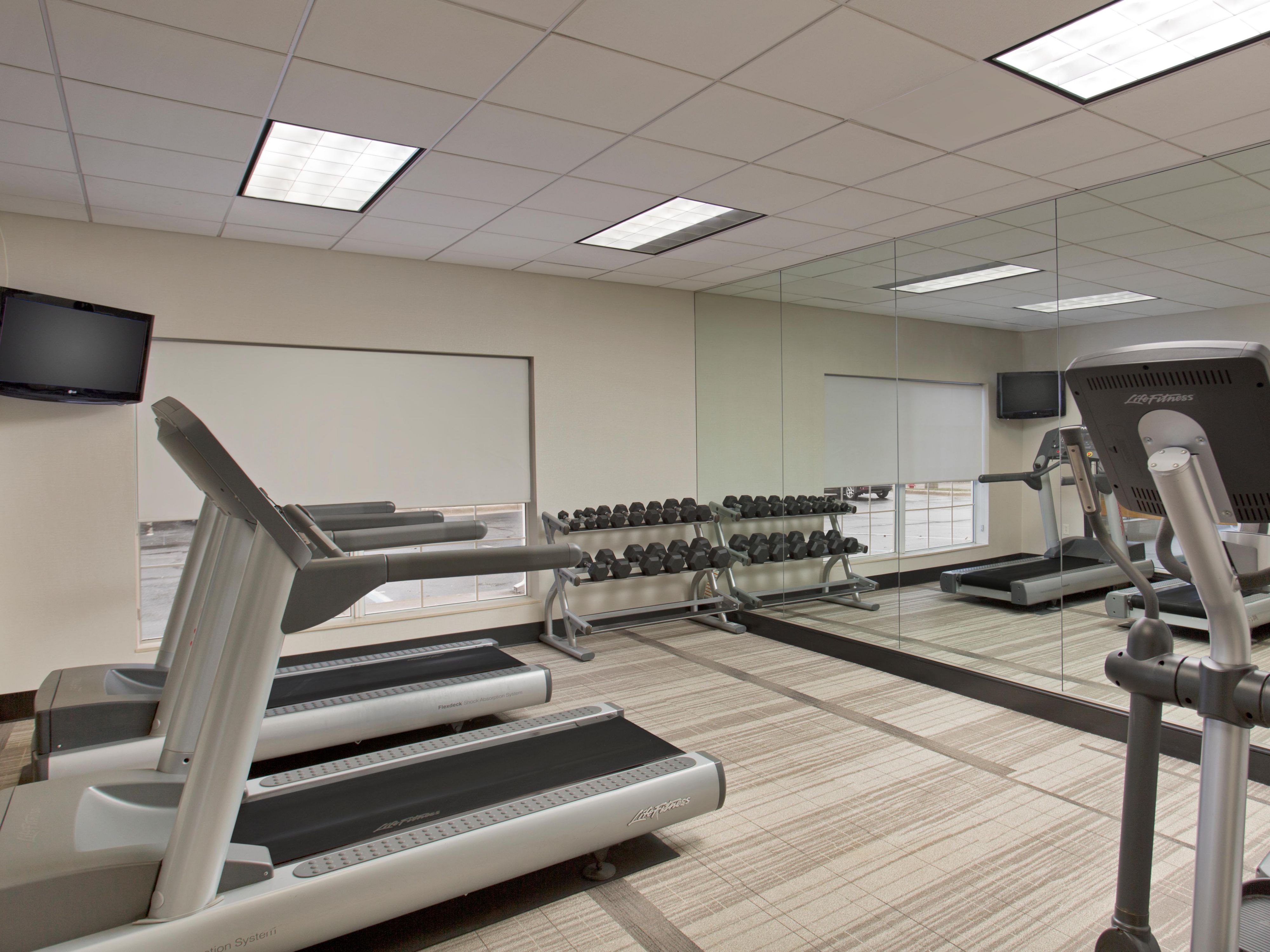 Looking to get a workout in while you are in Grand Rapids? Stop by the Fitness Center on the first floor which features everything you need for a great work out and now features a Peloton. 