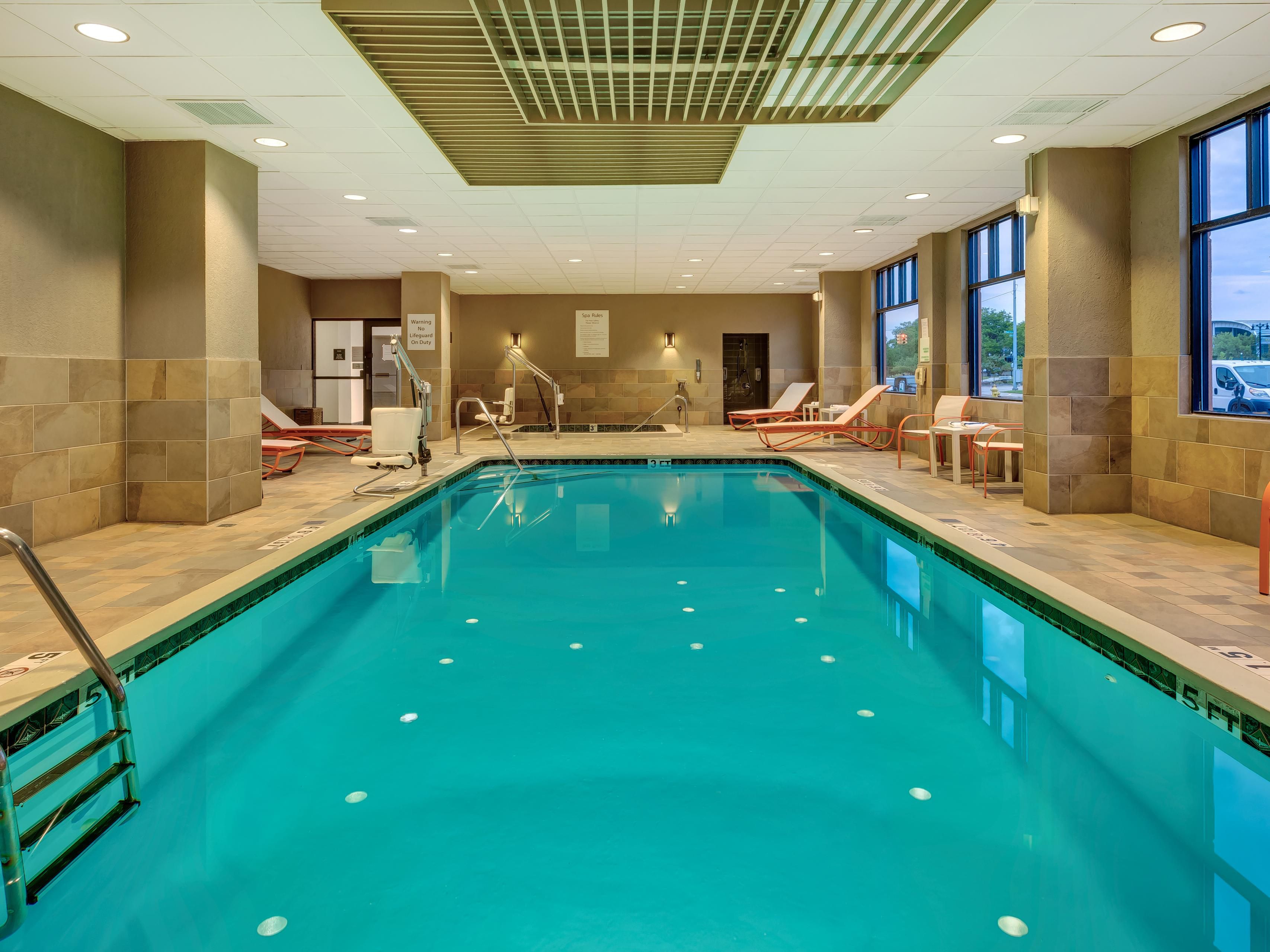 Indoor pool at Holiday Inn Grand Rapids Downtown