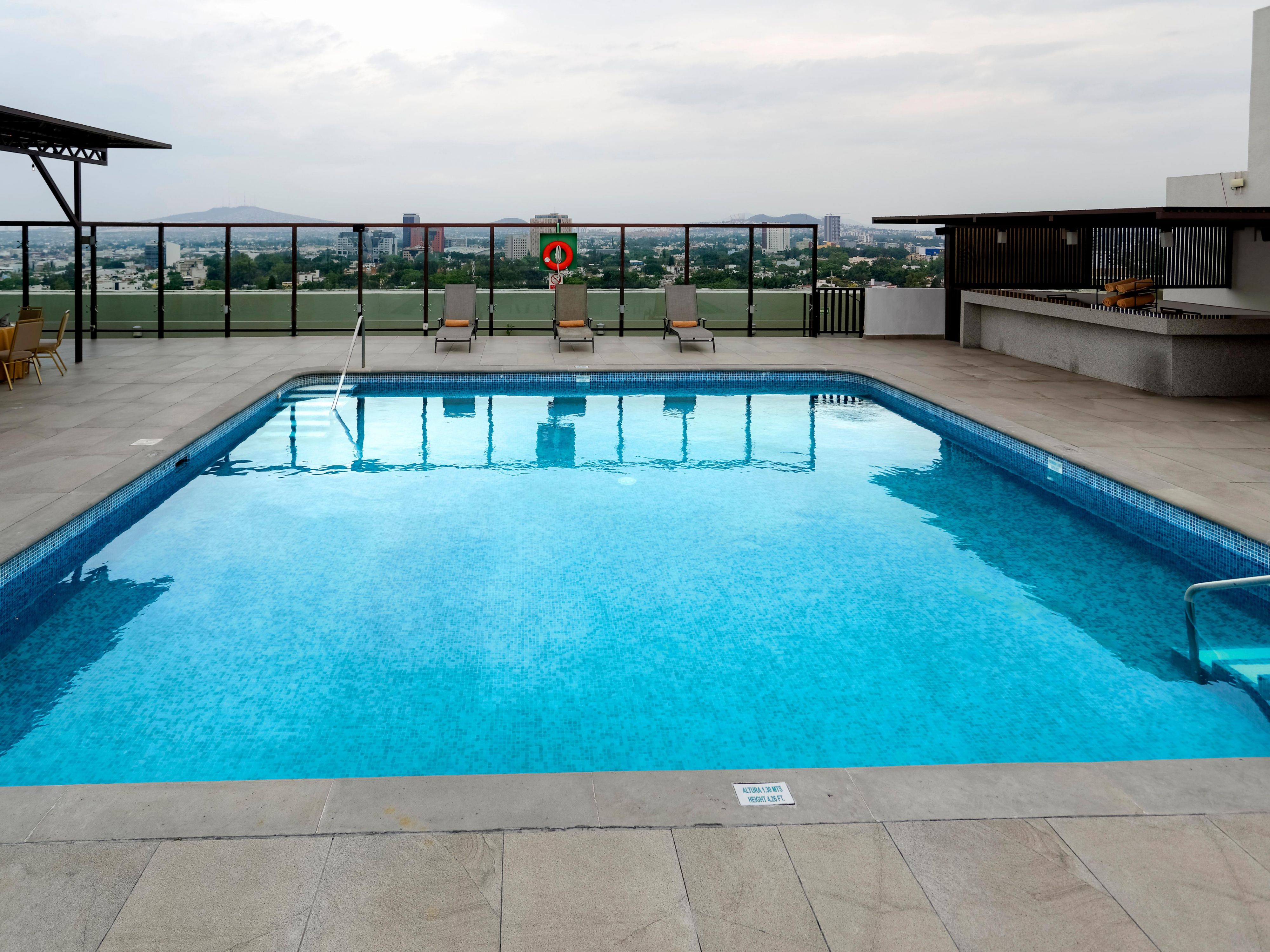 Pool city view
