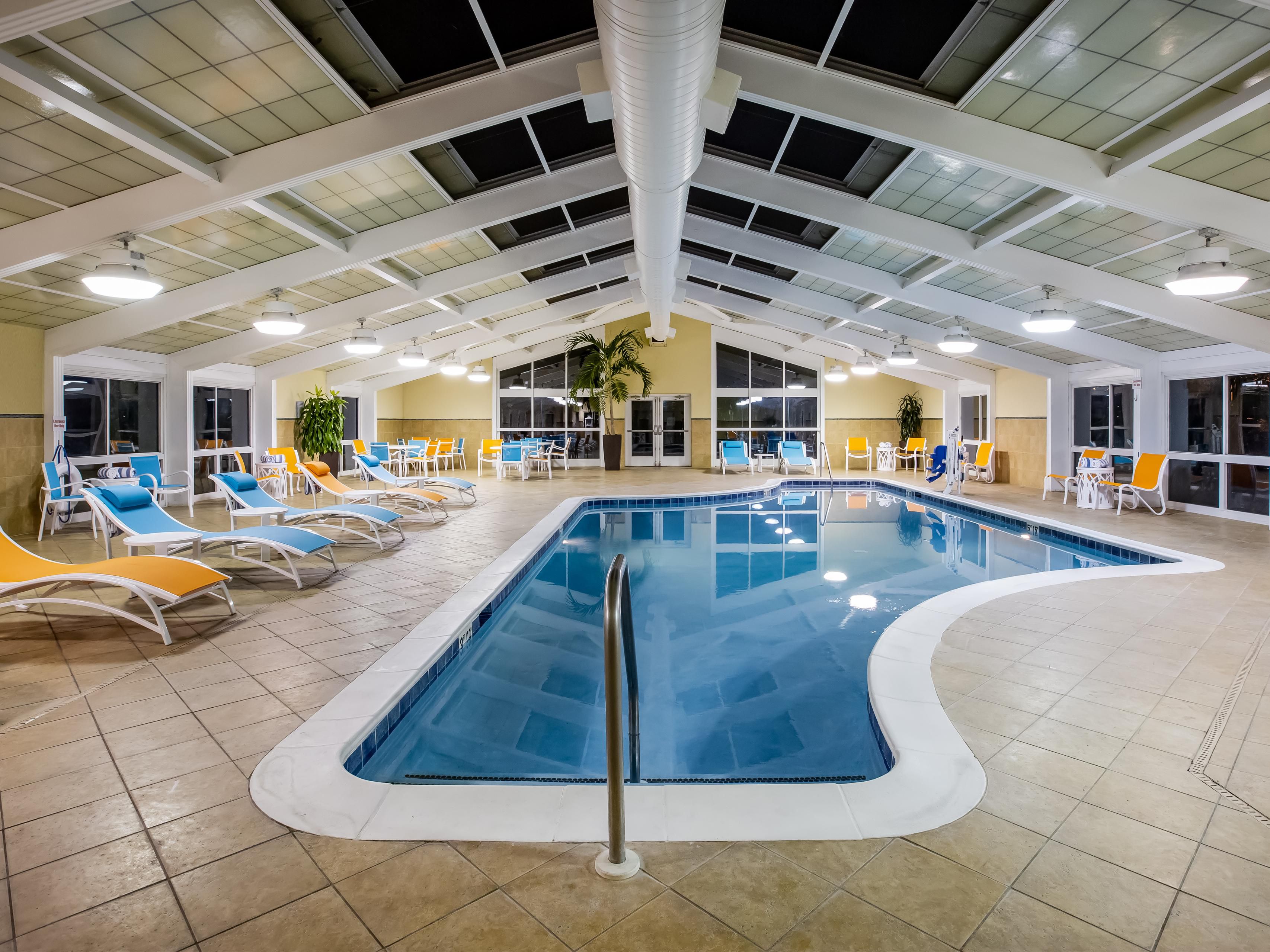 No stay at the Holiday Inn Gulfport would be complete without going for a dip in our large indoor swimming pool!  Keep the kids entertained when you're not out exploring, or just enjoy a relaxing soak.