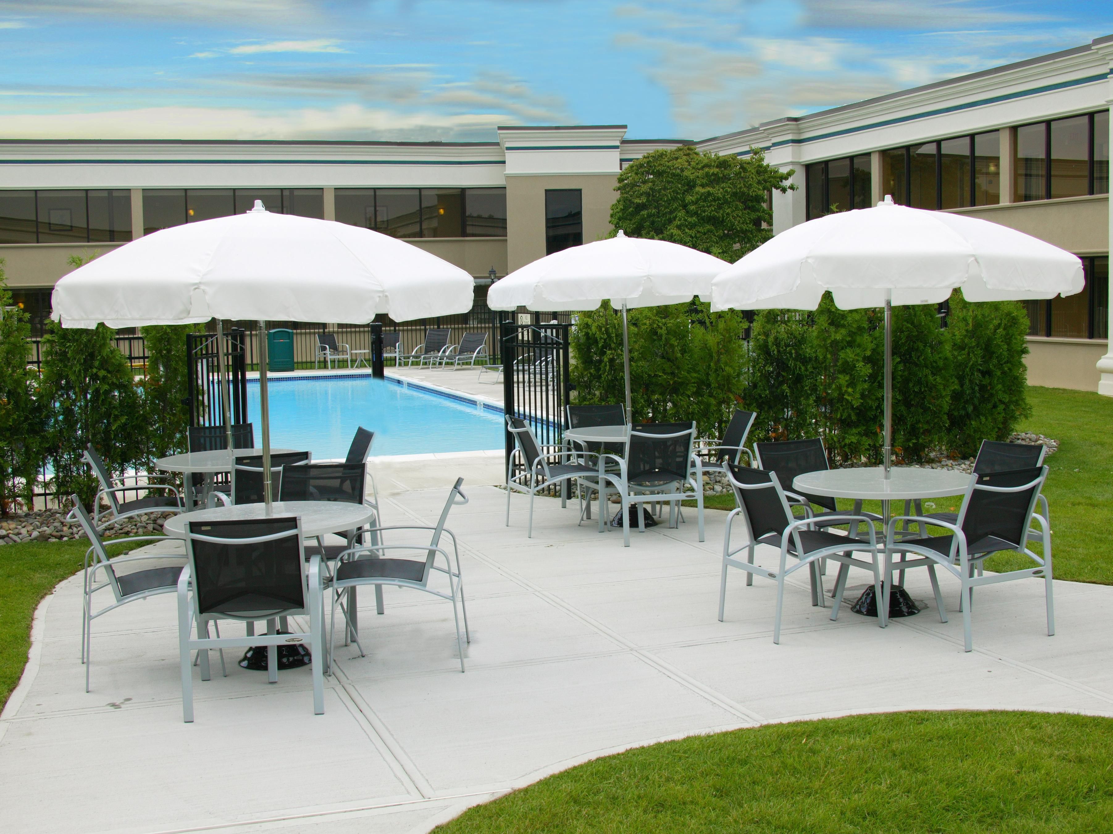 Enjoy those hot summer days by the pool