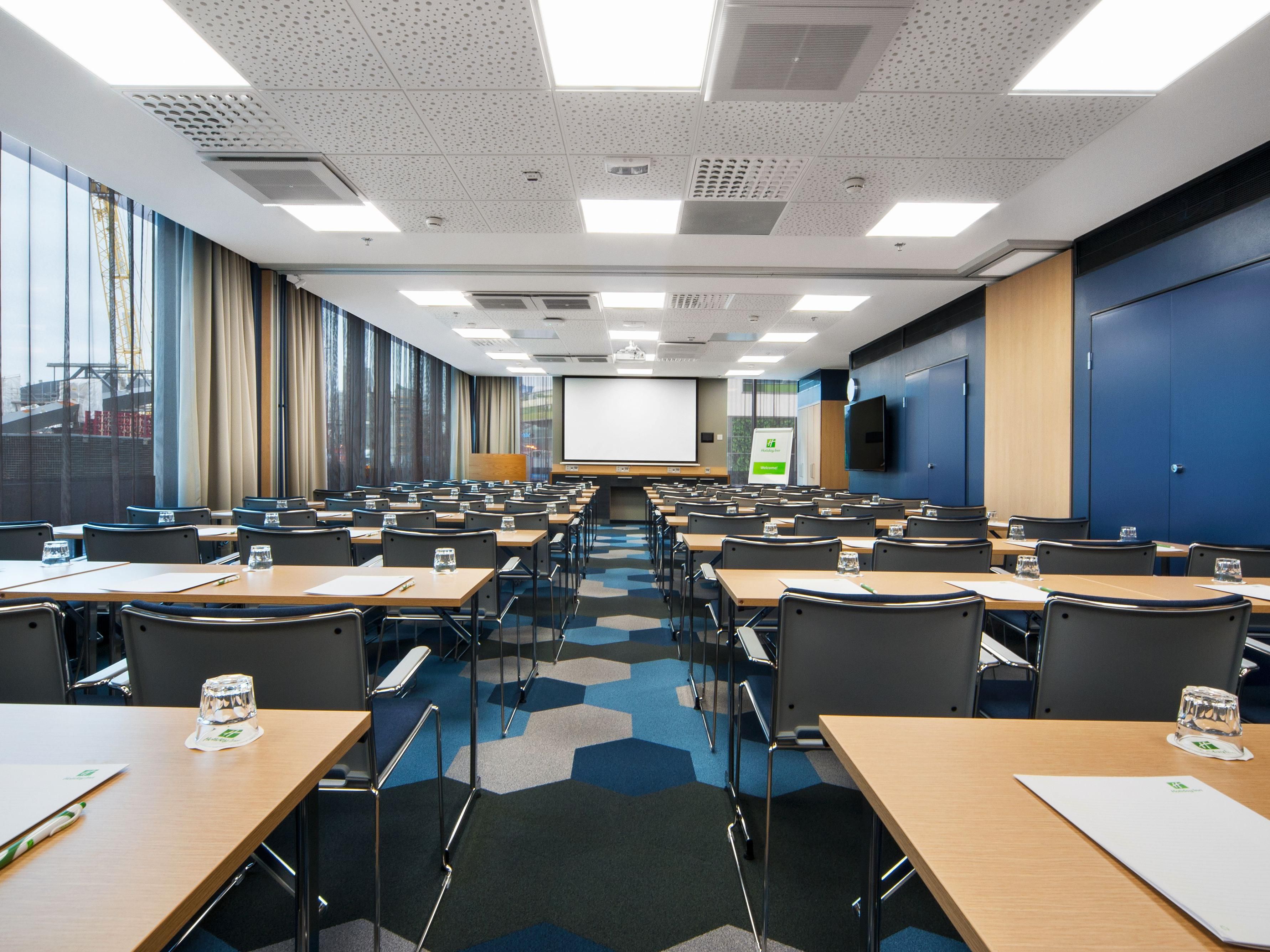 Did you know that you can hold an effective meeting in the heart of the city. Our multifuntional meeting room can be devided to three smaller rooms or as a whole it can serve up to 100 guests. Contact our sales sales@holidayinnhelsinki.fi for more information or take a tour at our 360 show https://bit.ly/2X4bPY
