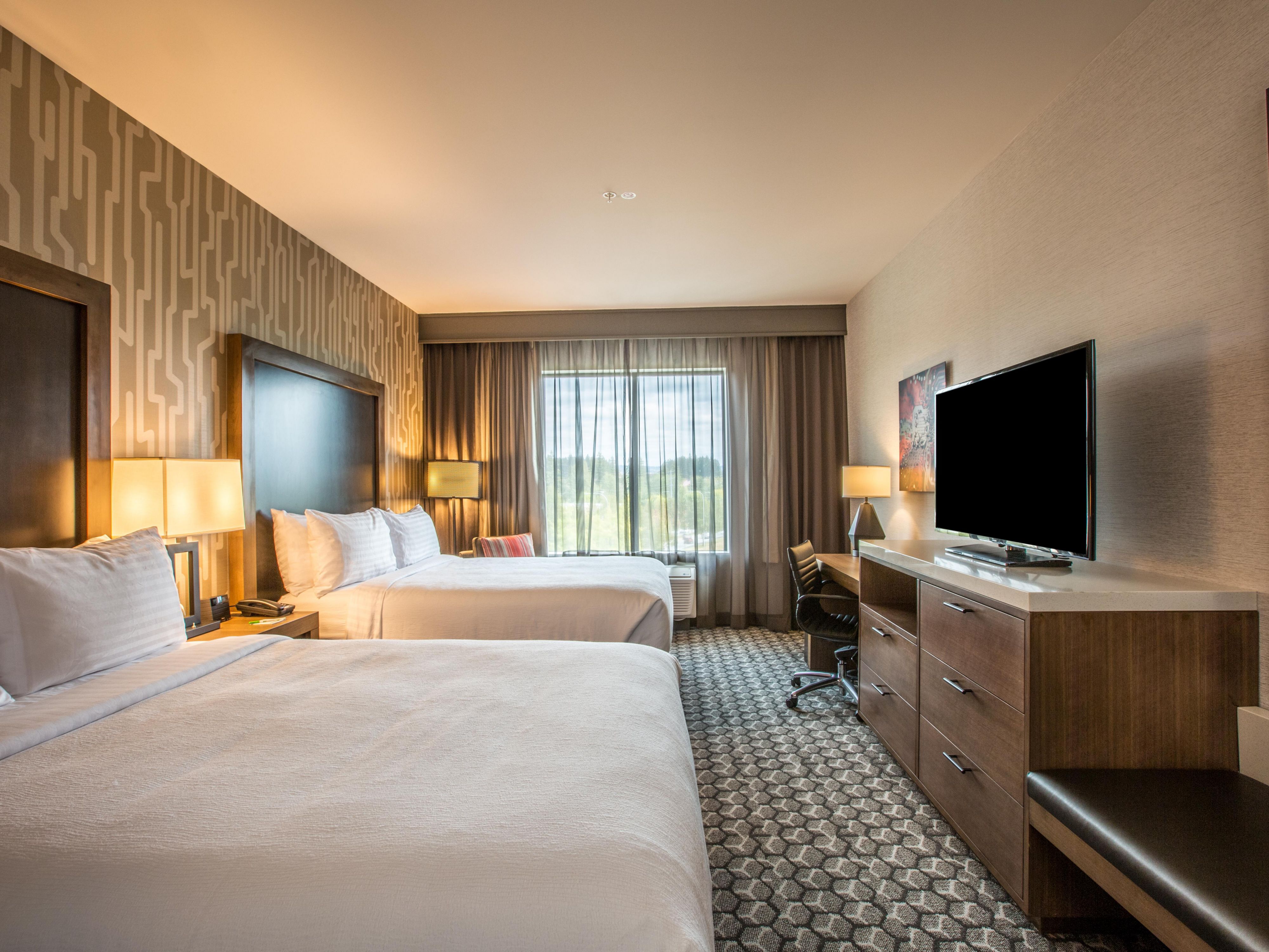 Holiday Inn Hillsboro rooms with 2 queens are perfect for families