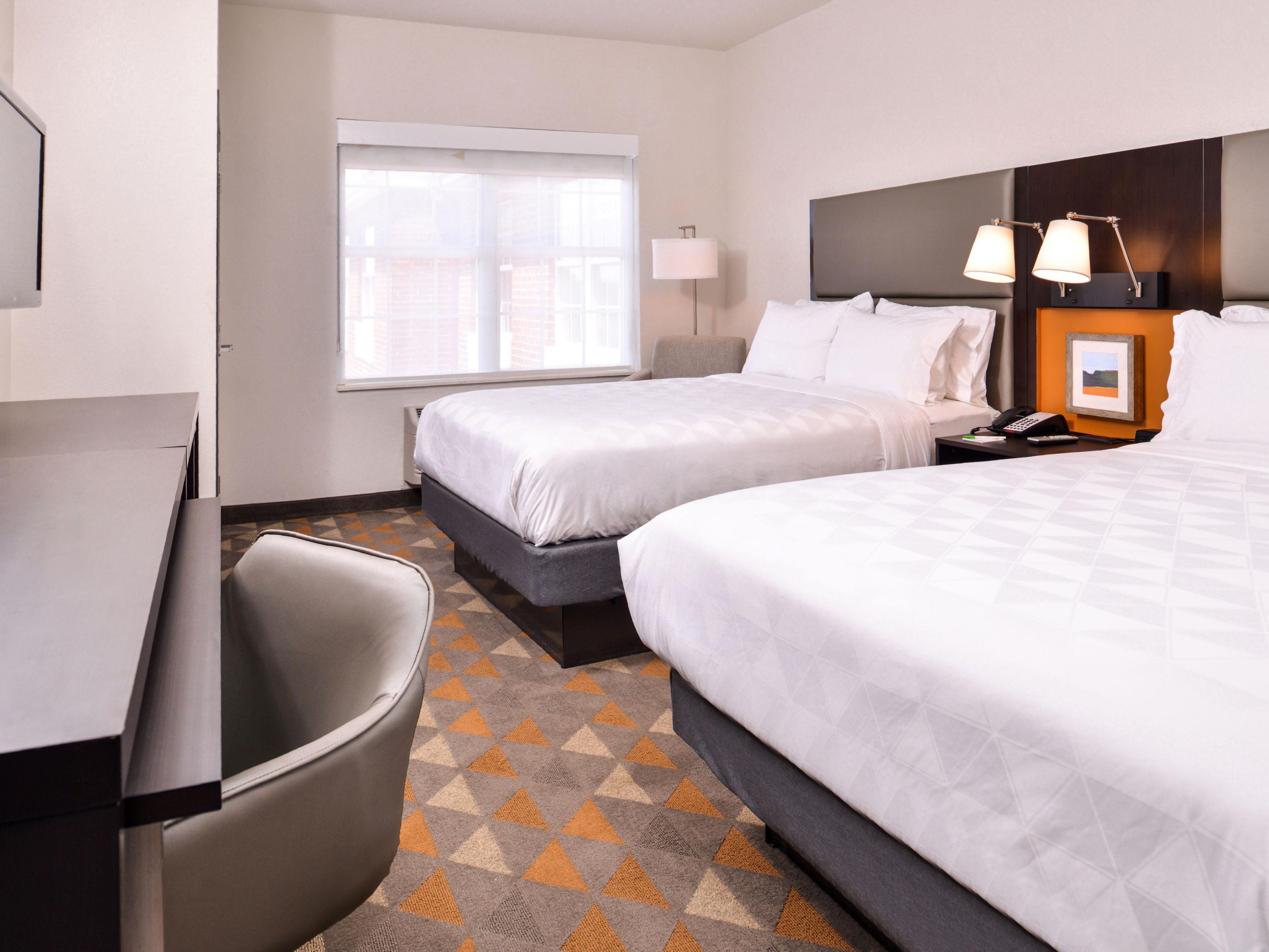 Enjoy the warm, family-friendly atmosphere at the Holiday Inn & Suites Dallas - Addison. Our hotel is the perfect base for your family vacation, offering comfortable suites and an outdoor pool. Plus, we're minutes away from attractions like the Galleria Mall and Addison's diverse dining scene.