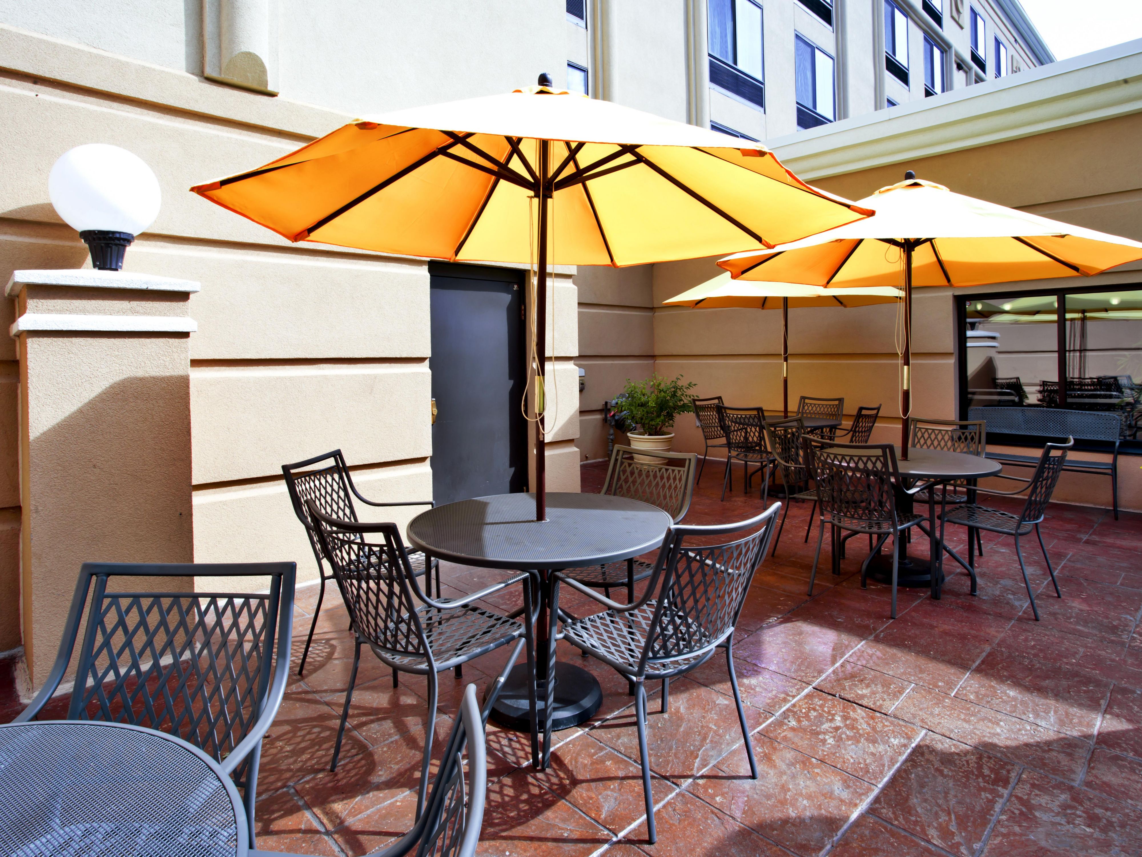 Relax and enjoy the fresh air in our outdoor sitting area