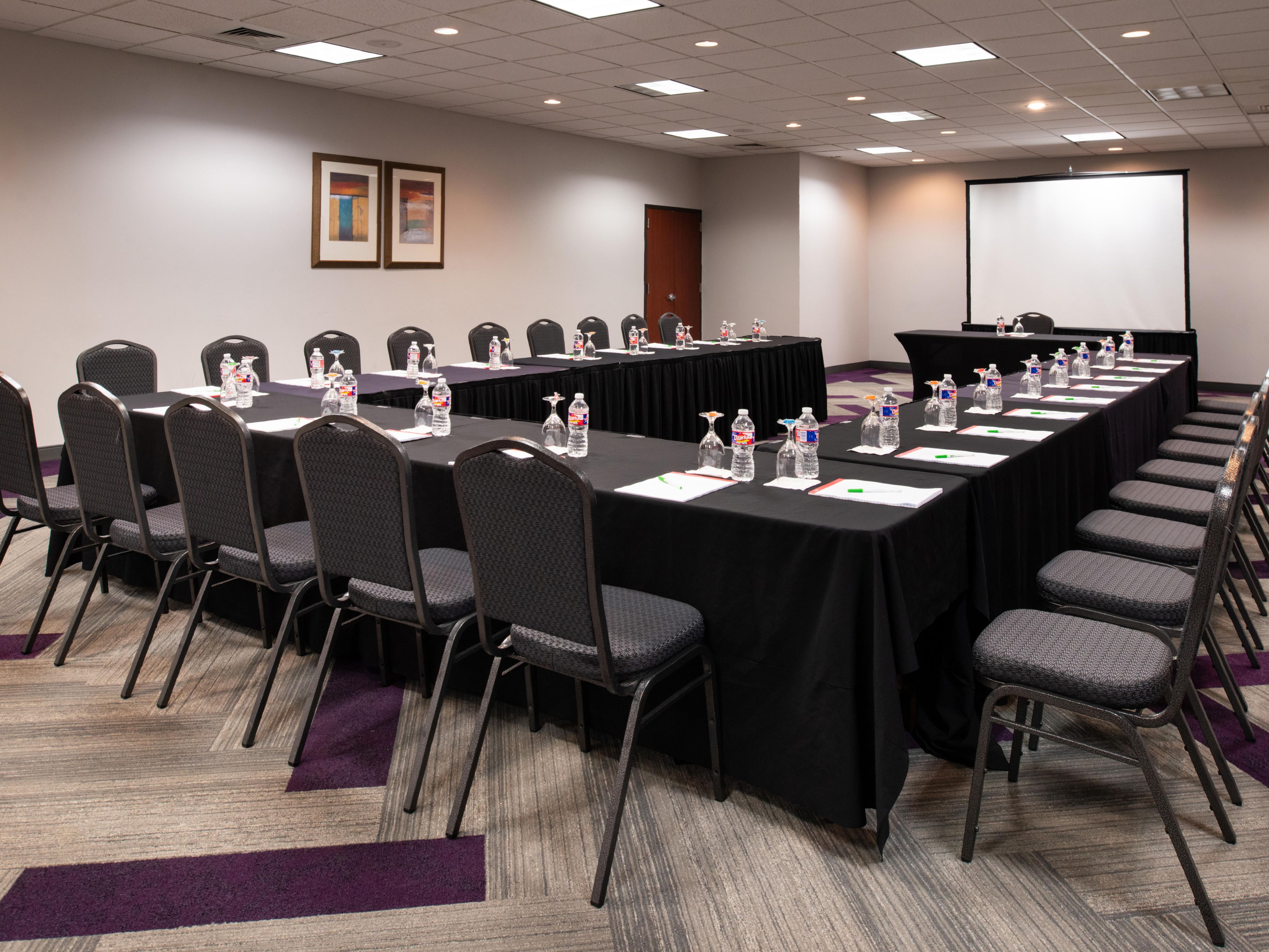 Our 22,000 sq ft convention centers offers everything you need to host your next meeting or convention.  Our convention center offers 16 meeting rooms ranging from 500 - 10,000 sq ft.  Our convention services & catering team is onsite and ready to assist you with your next meeting.