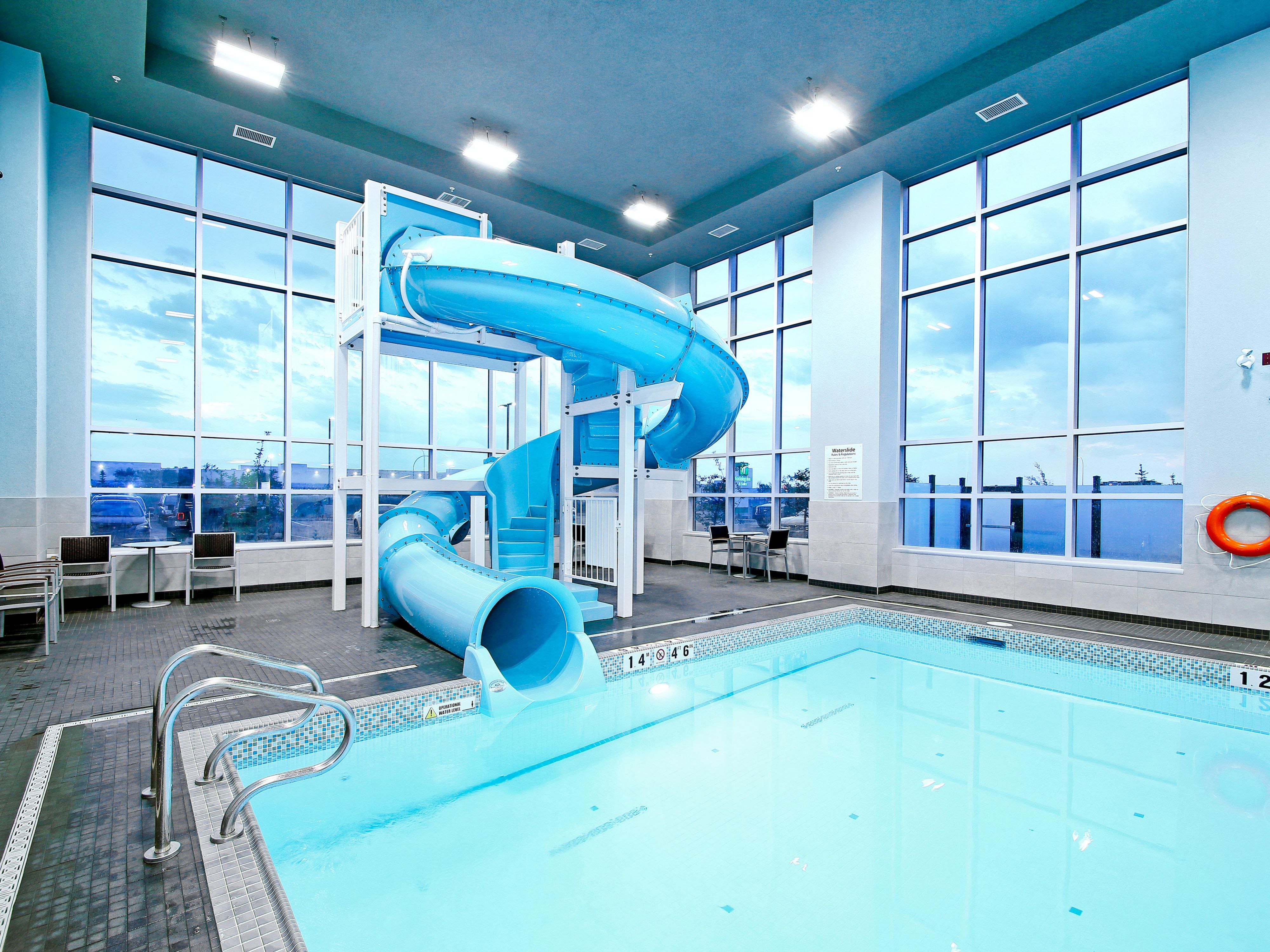 For the young and young at heart! Enjoy a leisurely swim in our heated pool or fun trip down the slide!
