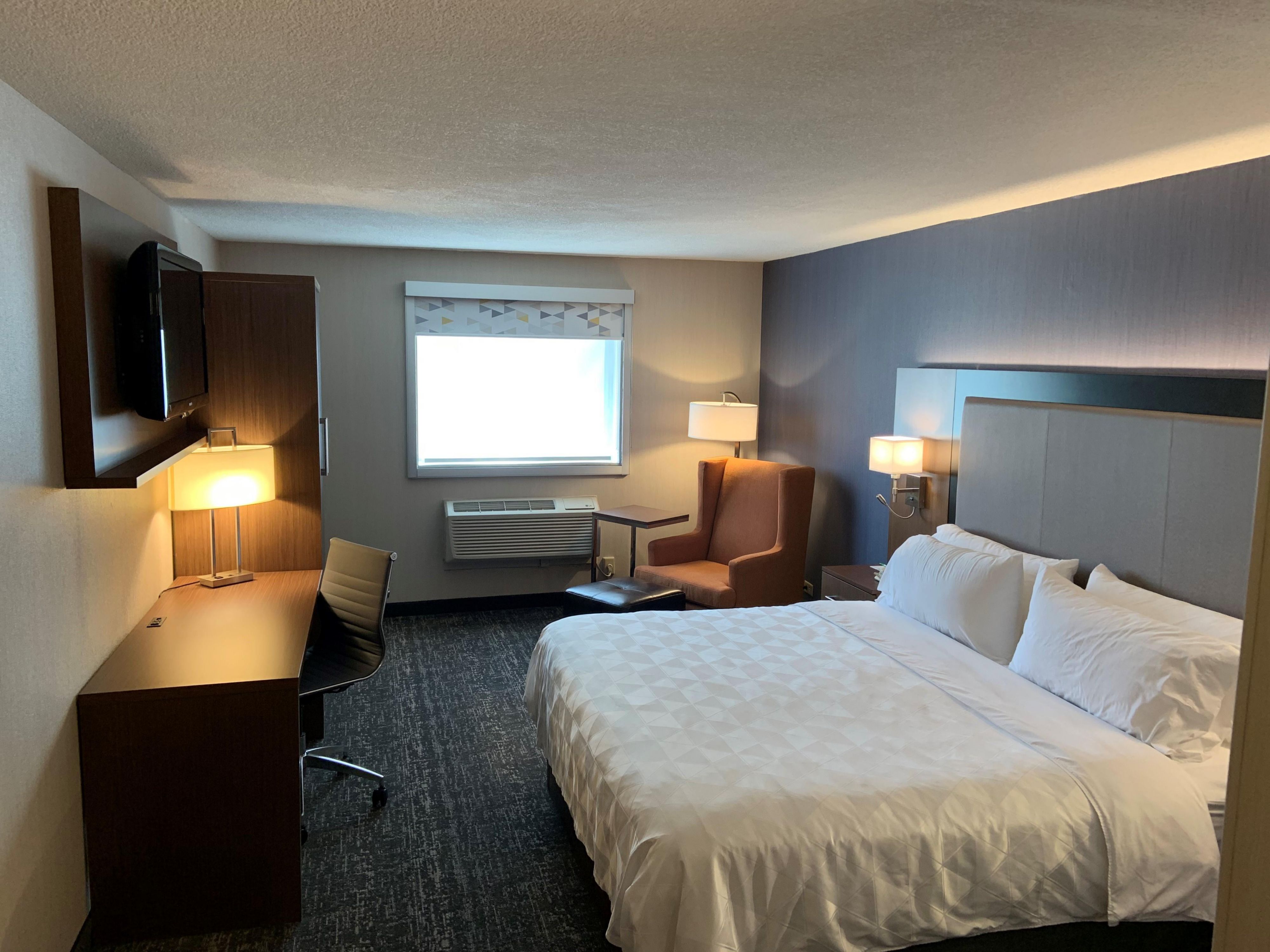 Our king rooms are designed for productivity and relaxation.