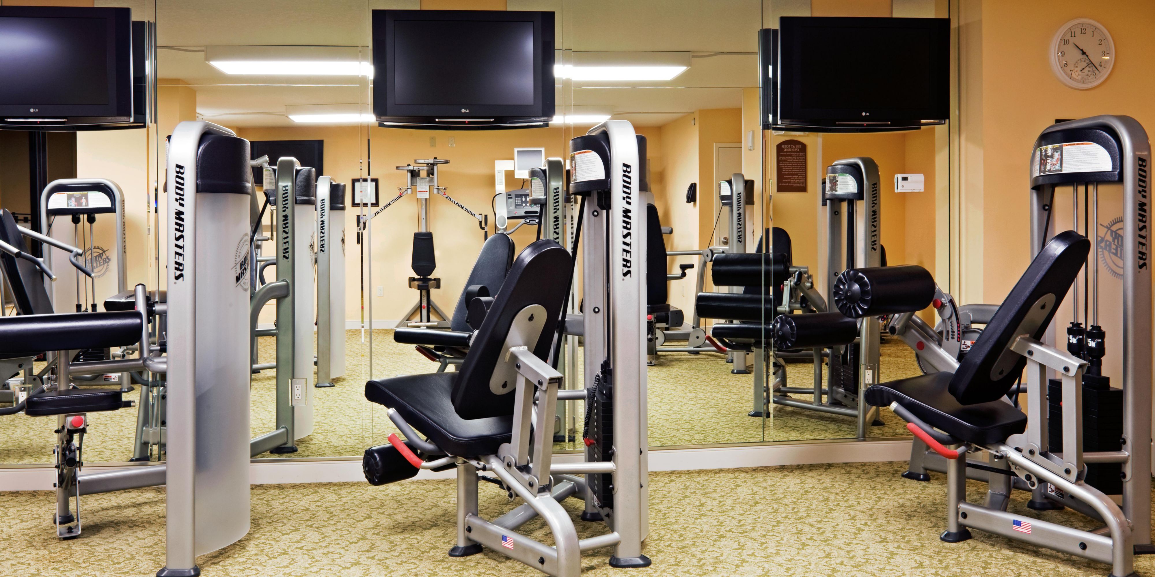 Enjoy our fitness center open 24 hours a day