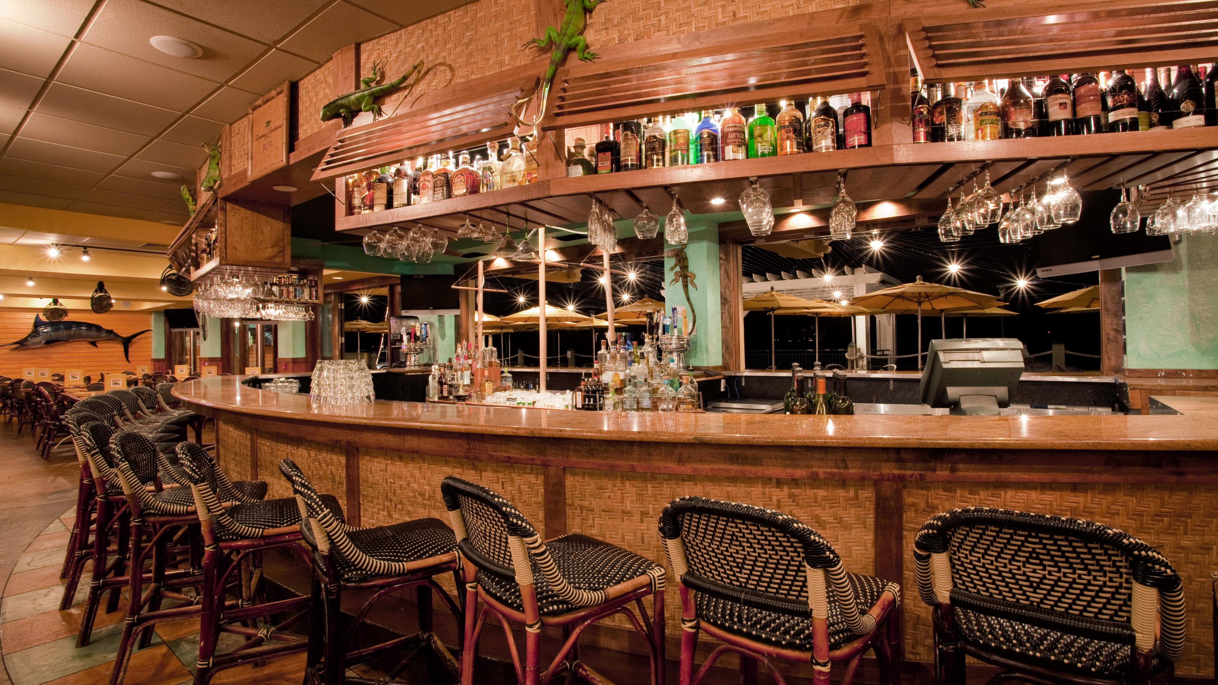 The Iguana Bar, fully stocked