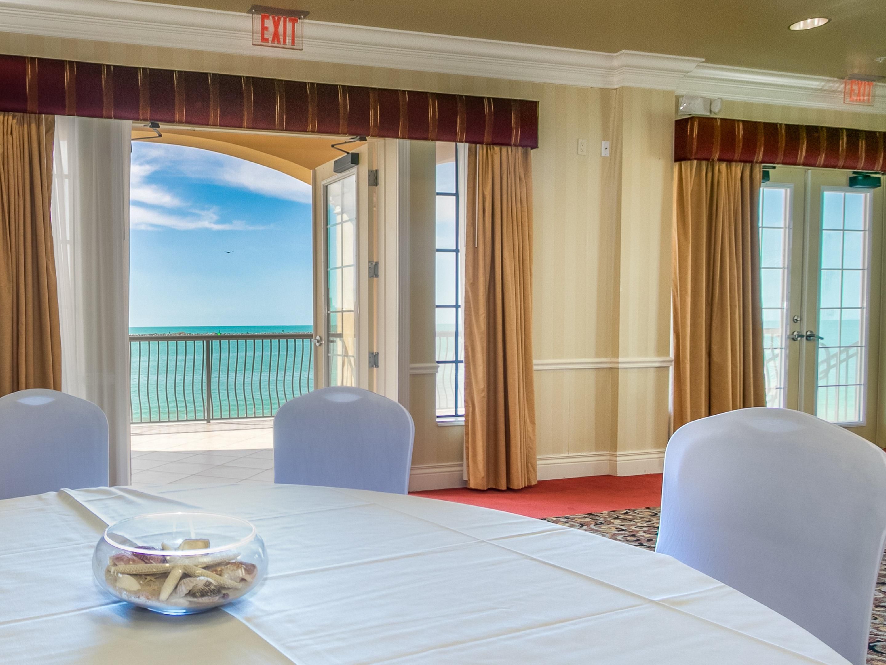Ballroom with a view of the gulf