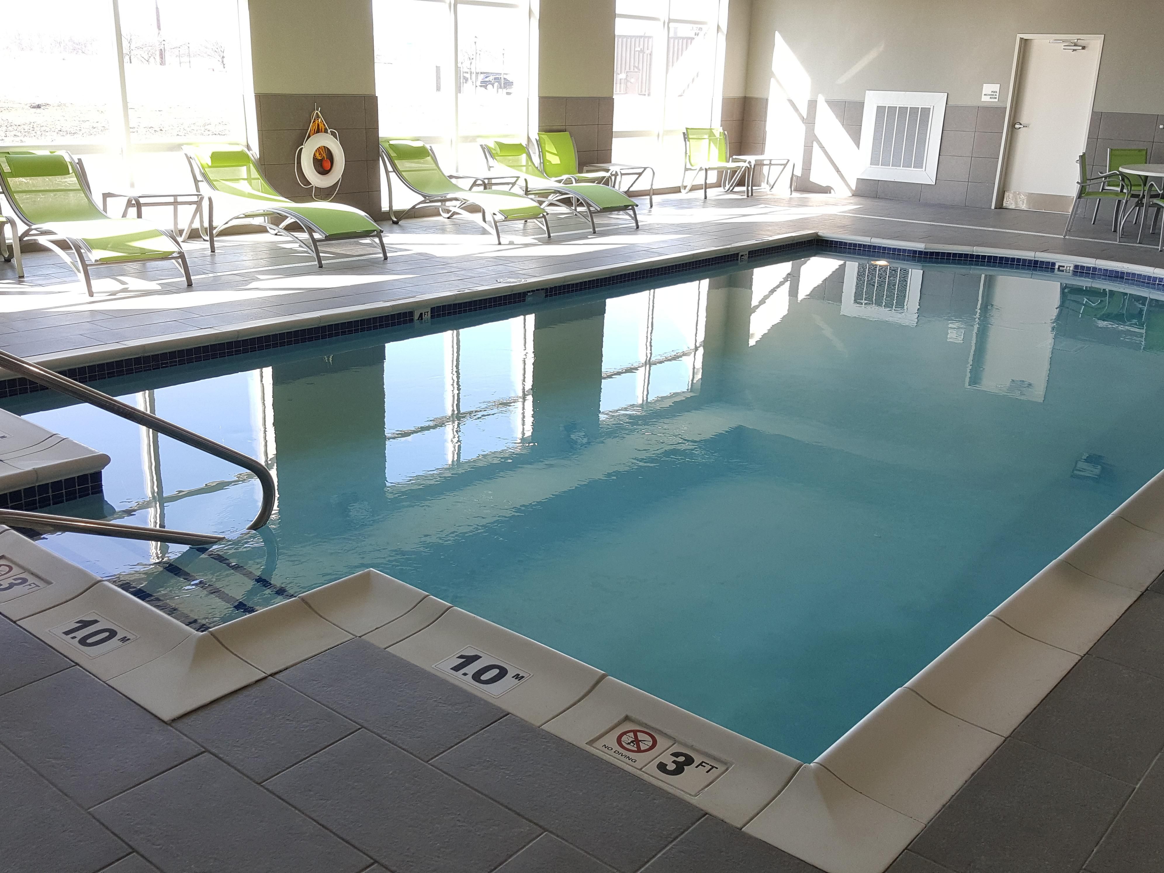 Take a dip or make a splash in our indoor saltwater heated pool.