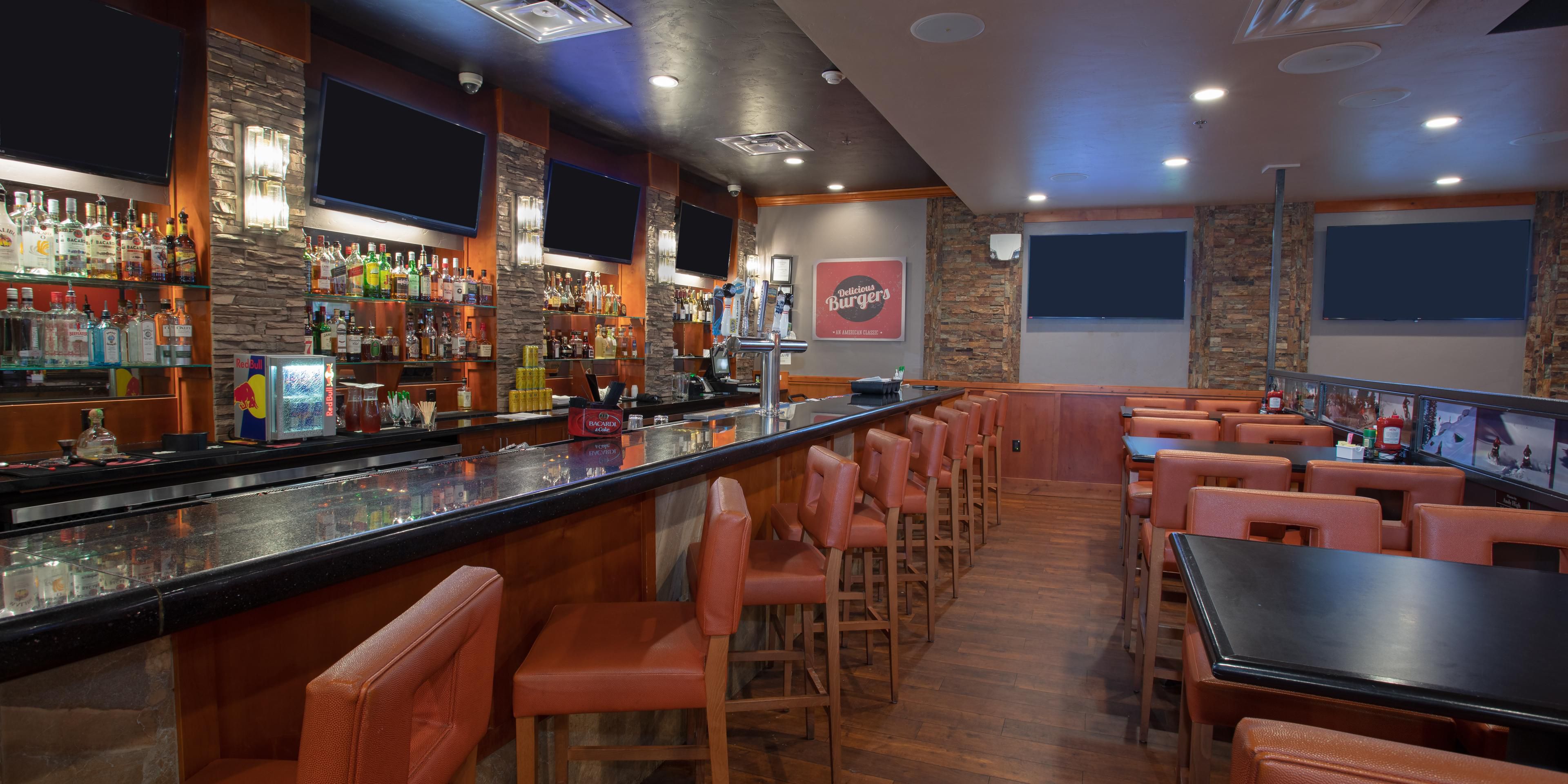 Enjoy our full bar with many large screens to catch the big game.