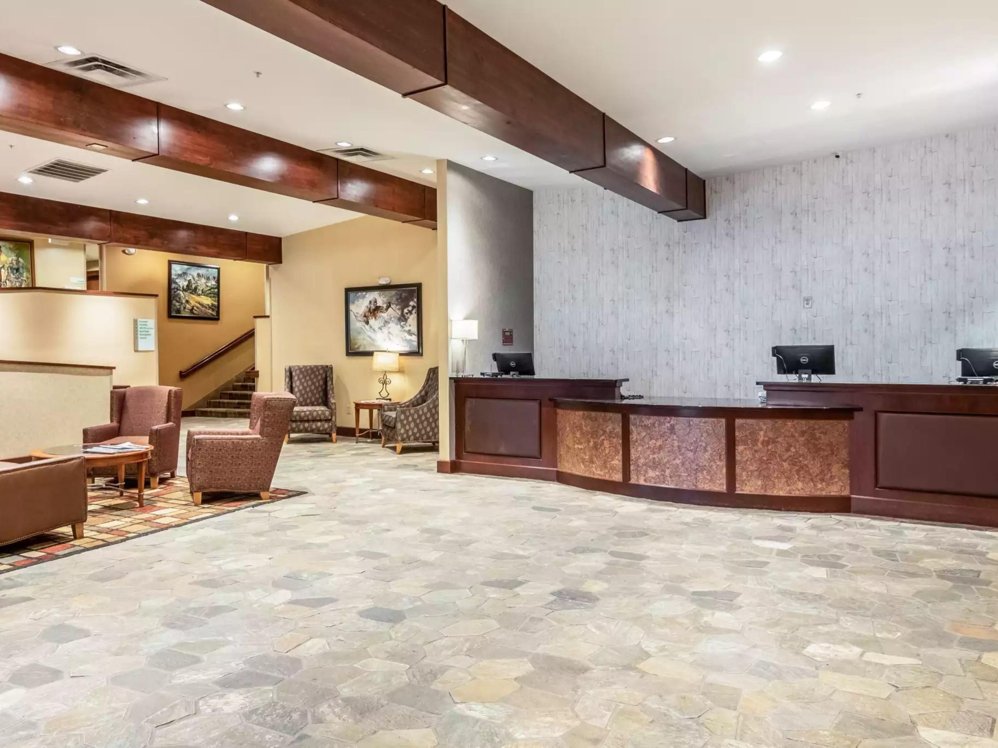 Whether you're here to relax, work, or explore, our hotel offers thoughtful amenities to enhance your stay. Unwind in our heated indoor pool, hot tubs, and sauna, or stay energized in the 24-hour Fitness Center. Enjoy convenient access to our flexible meeting spaces, business center, and free Wi-Fi to stay connected and productive during your stay.