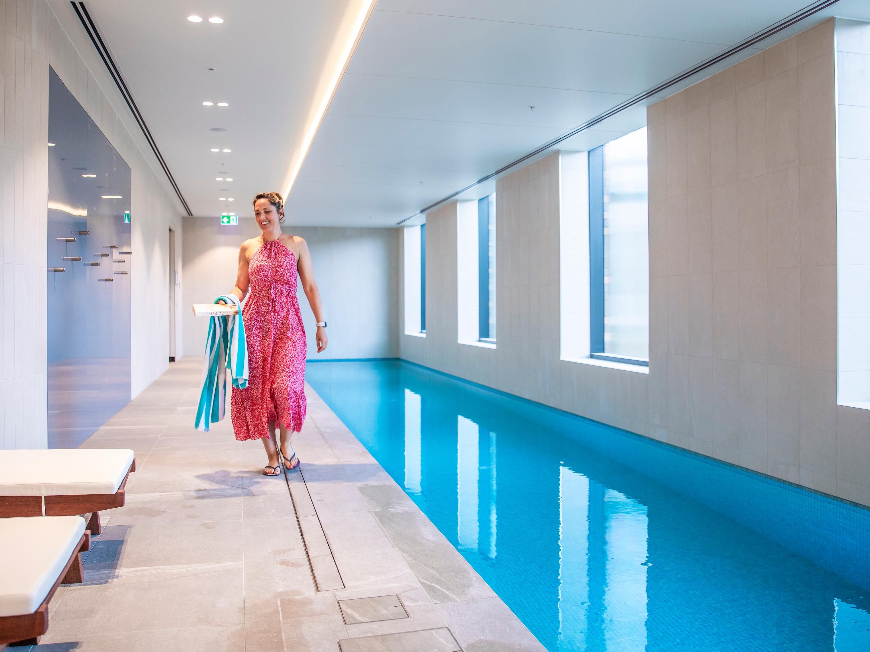 Take a refreshing dip in our 20 metre indoor heated pool